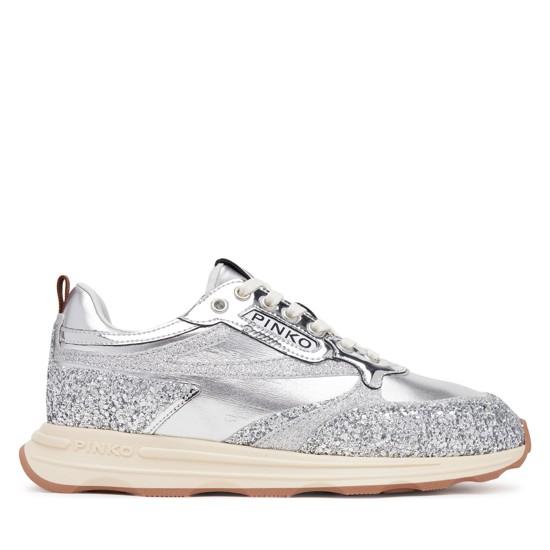 PINKO Sneakersy Zoe 03 SS0091T033 Srebrny