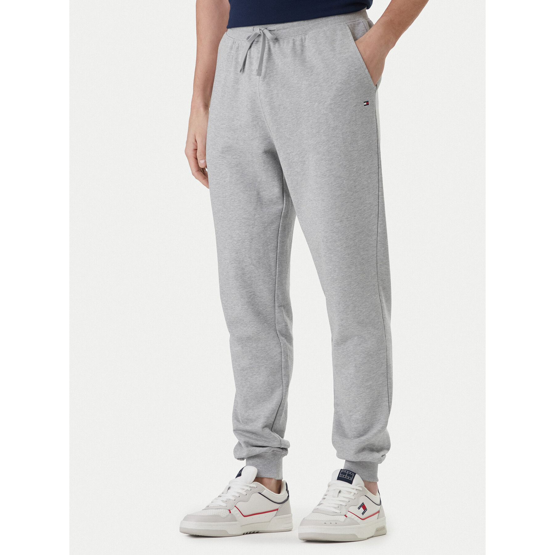 Tommy Hilfiger Spodnie dresowe Essential MW0MW37236 Szary Regular Fit