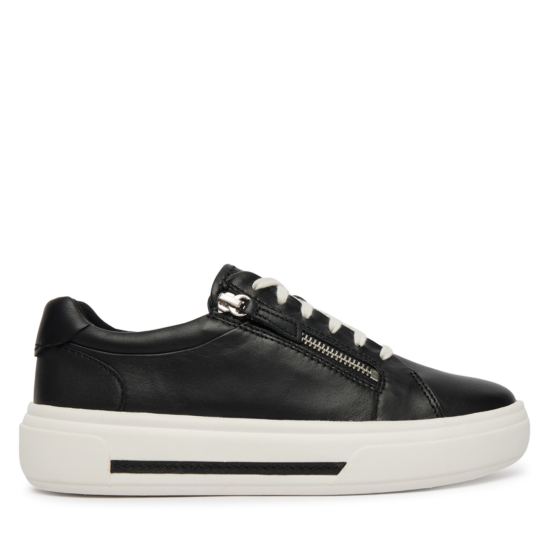 Clarks Sneakersy Hollyrose Zip 26185913 Czarny