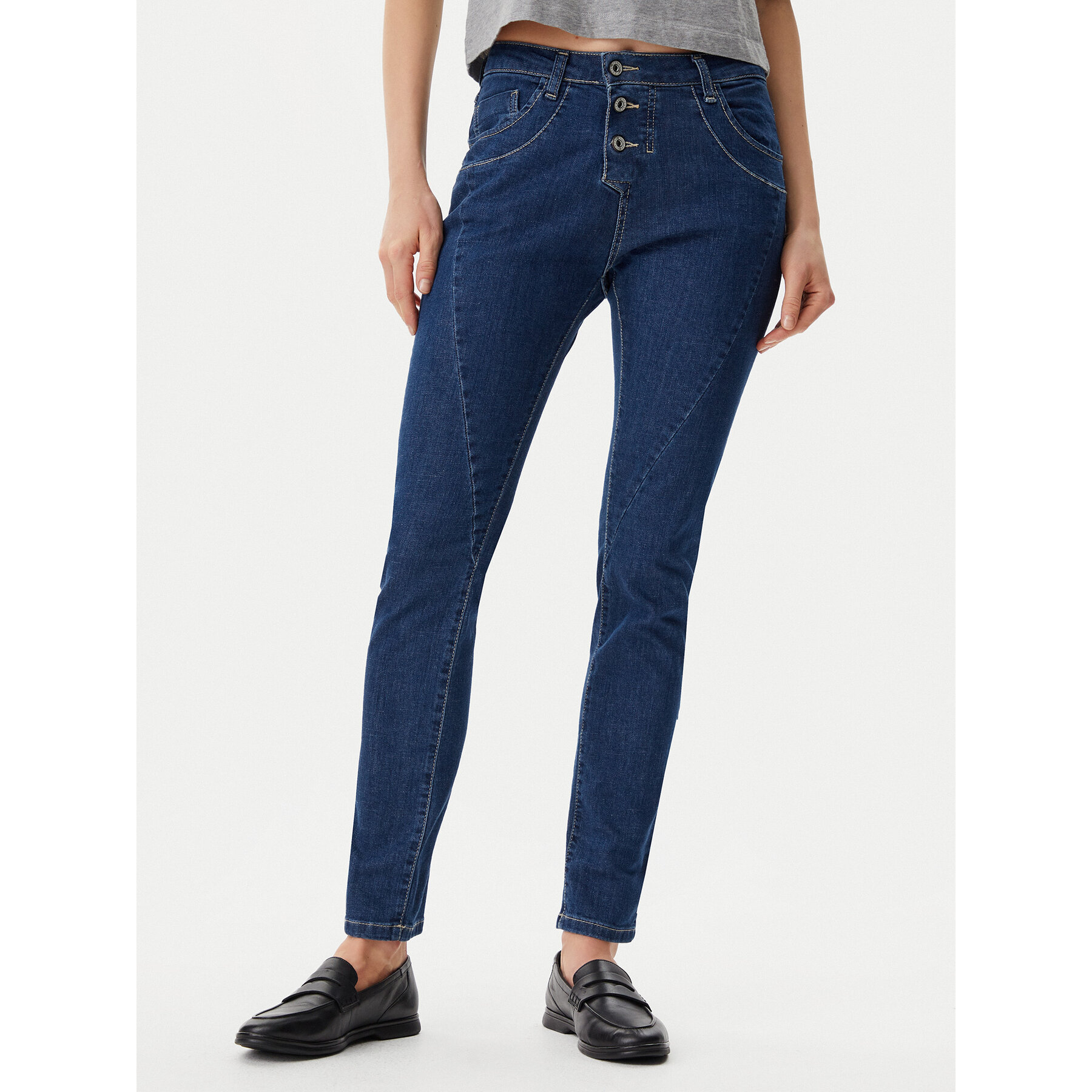 Please Jeansy P78ABQ2C91 Granatowy Regular Fit
