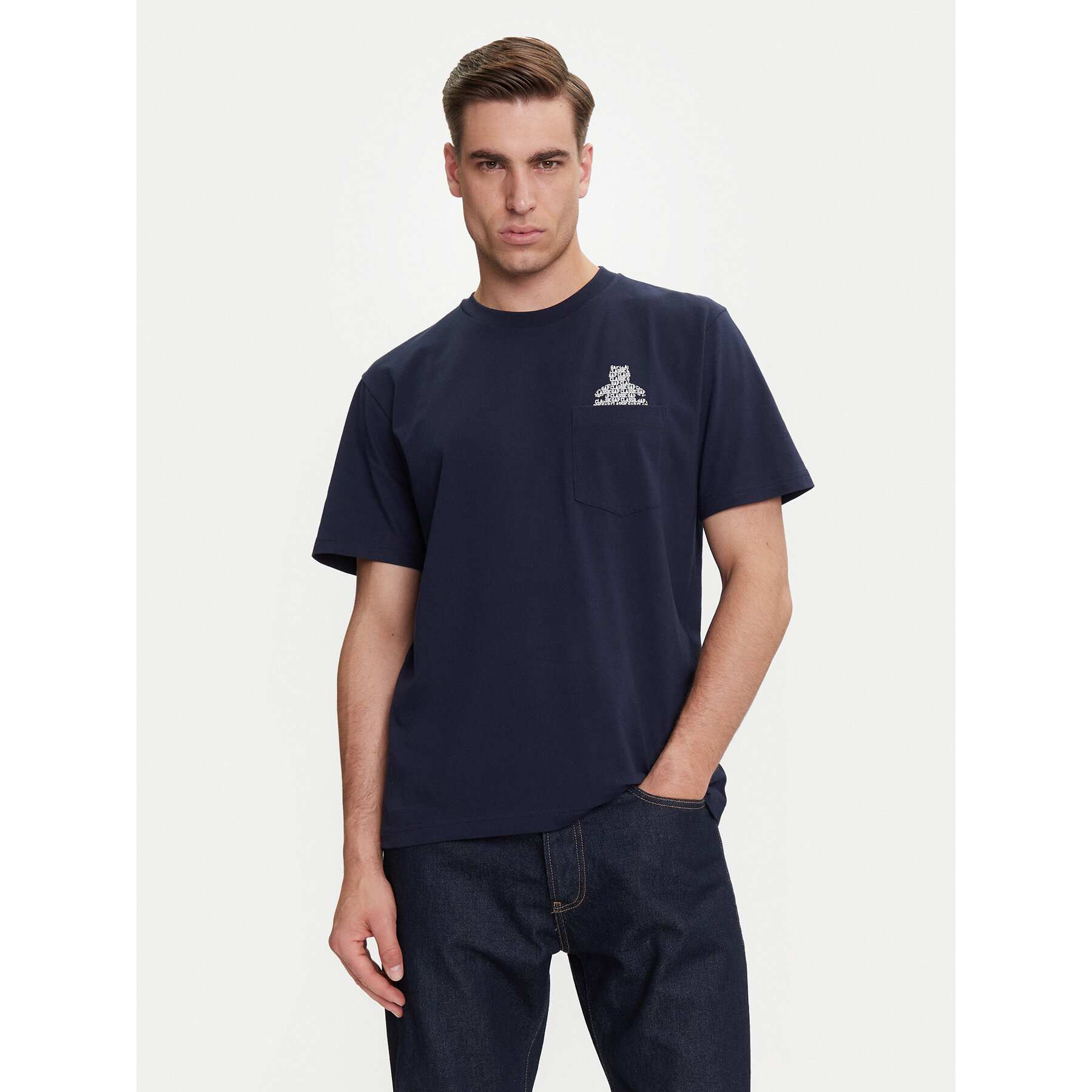 Gap T-Shirt 769029-03 Granatowy Regular Fit