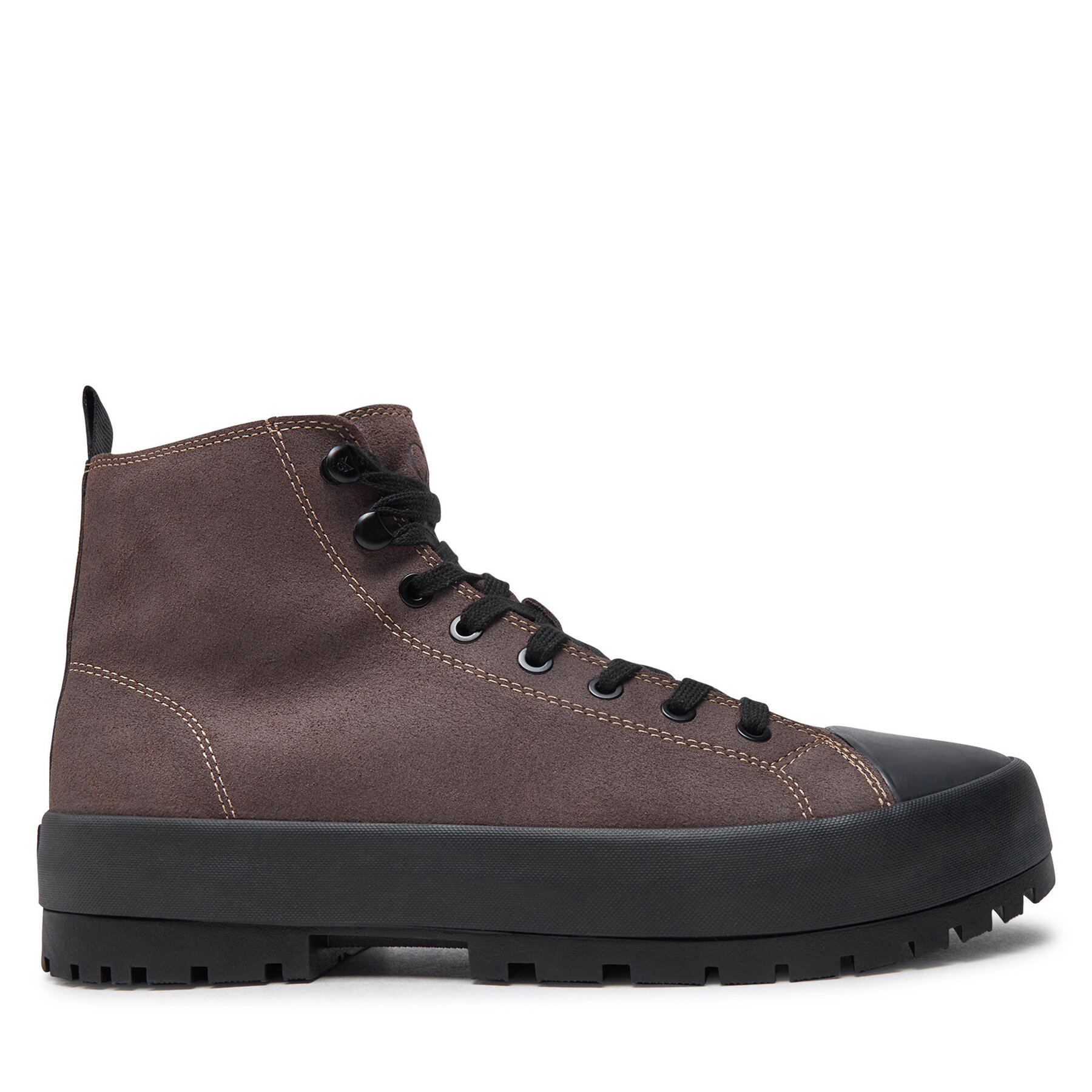 Calvin Klein Jeans Trapery Lugged Hybrid High Laceup Auth YM0YM01092 Brązowy