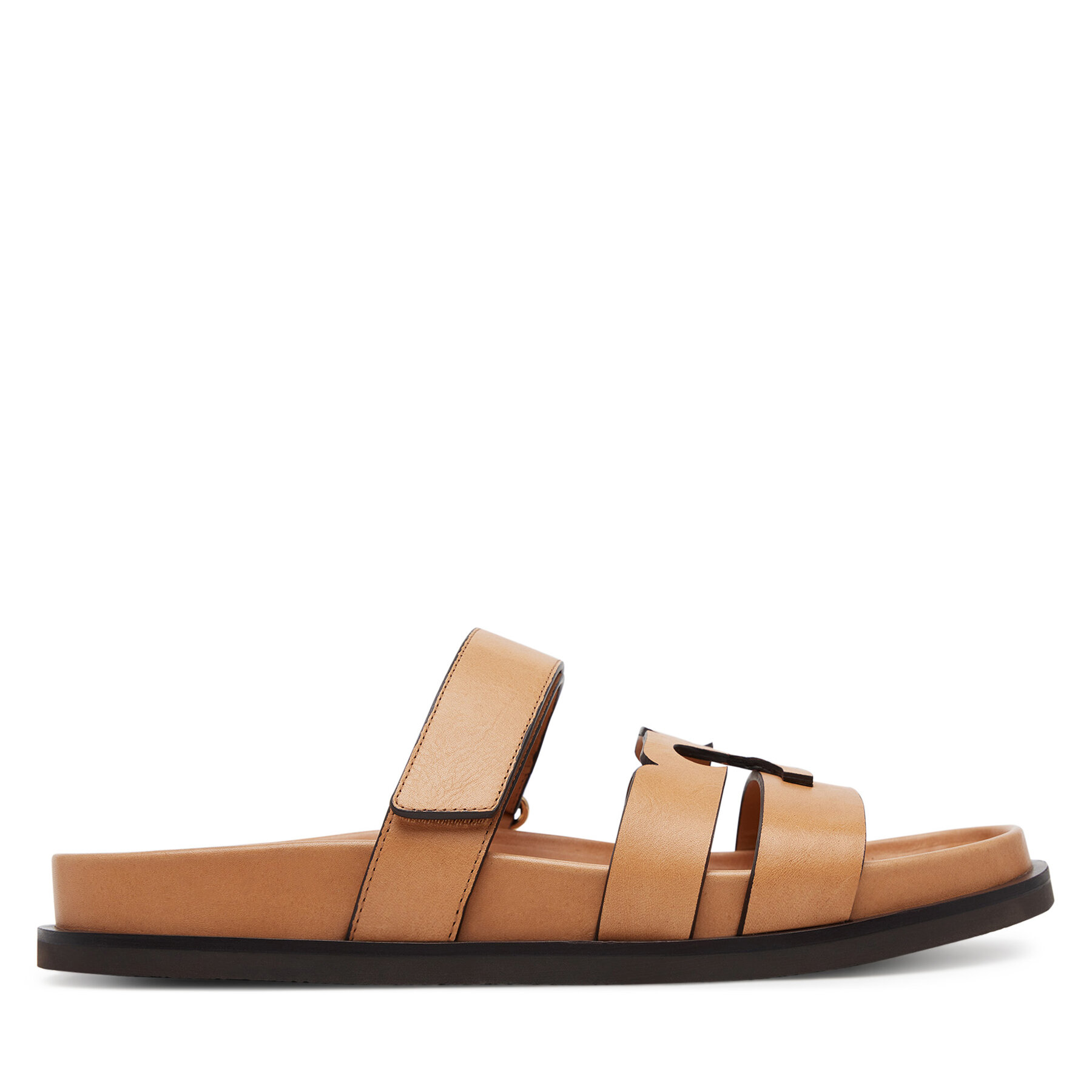 Tory Burch Klapki Ines Sport 168791 Brązowy
