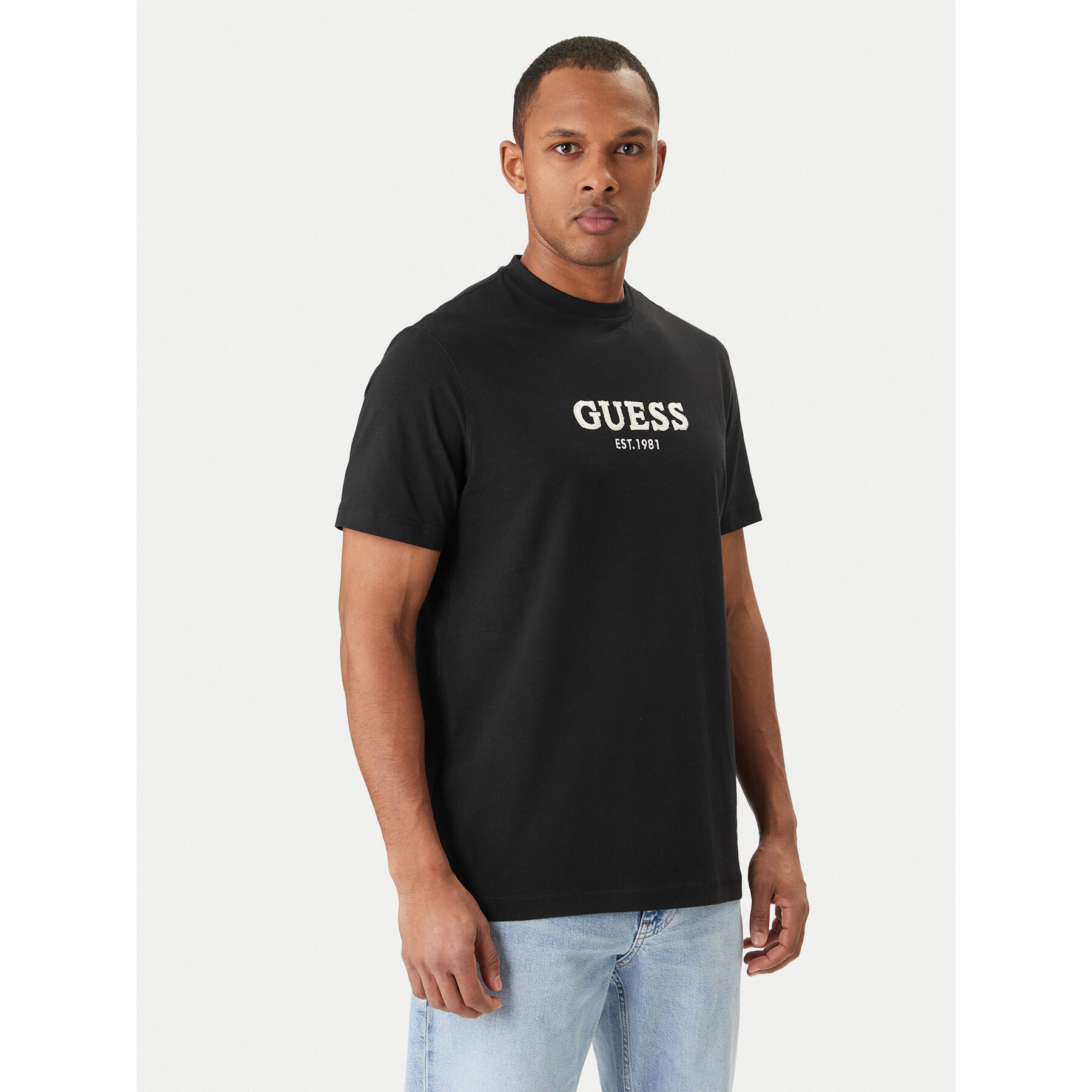 Guess T-Shirt M6GI16 K3032 Czarny Regular Fit