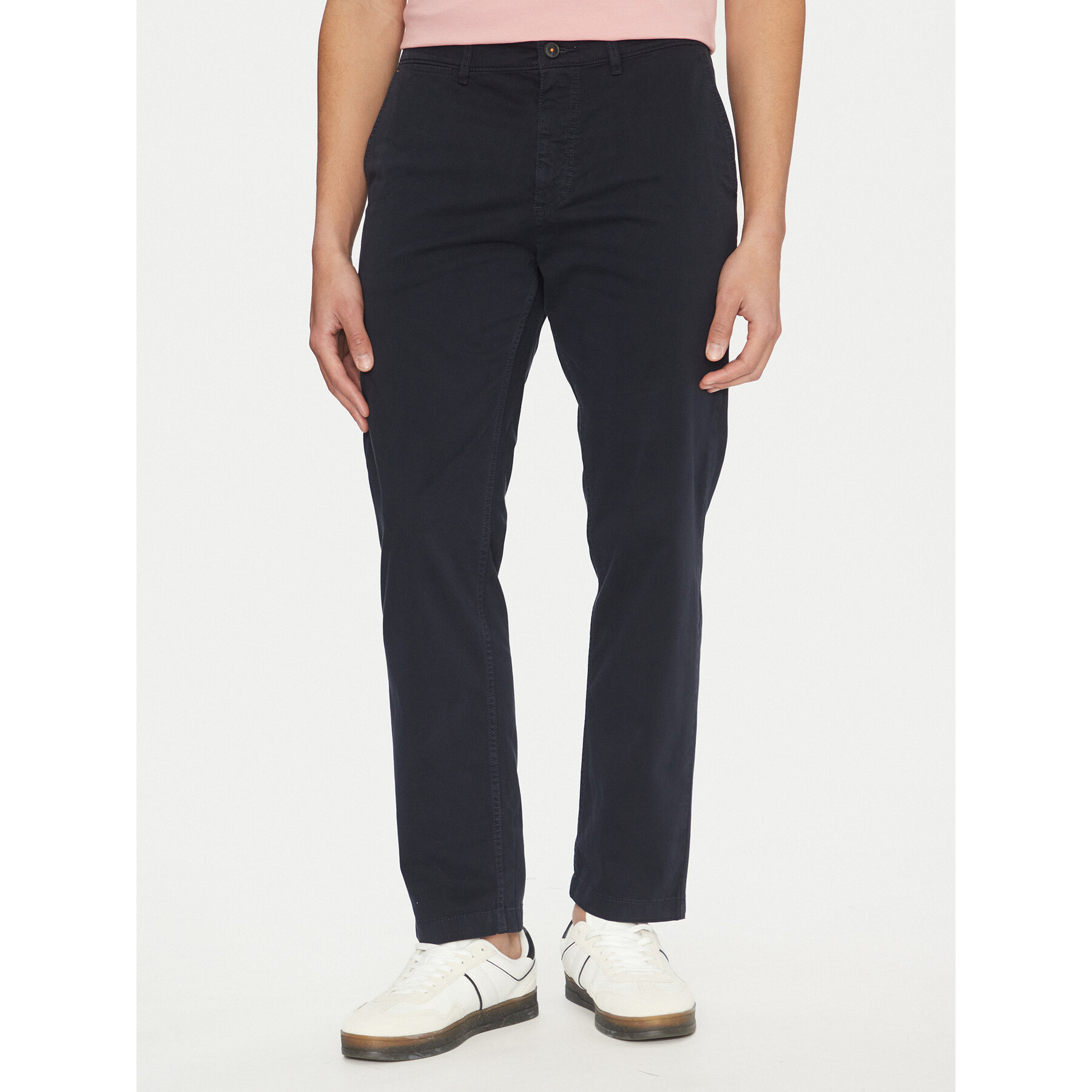 BOSS Chinosy 50534378 Granatowy Regular Fit