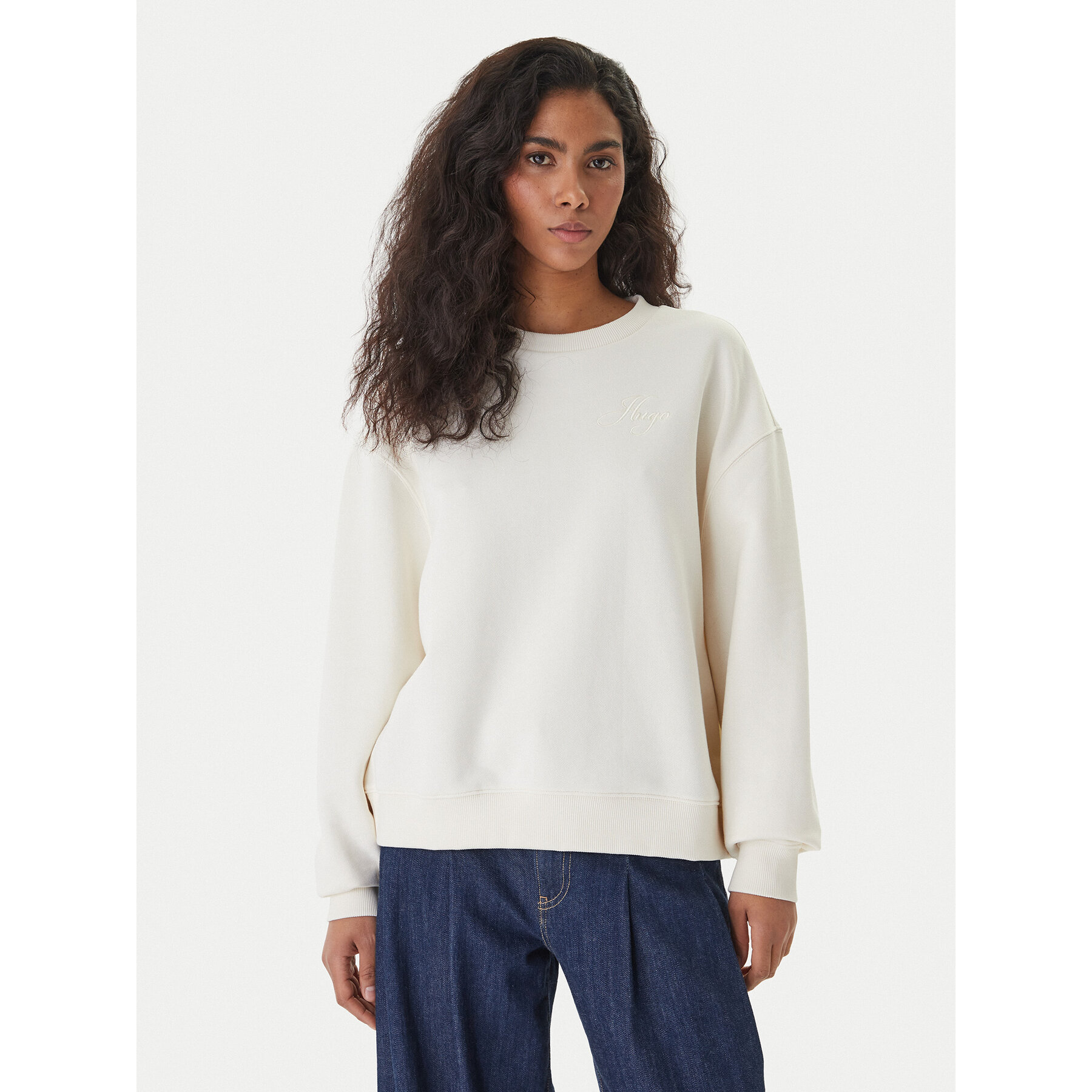 HUGO Bluza Deroxina_9 50561234 Beżowy Regular Fit