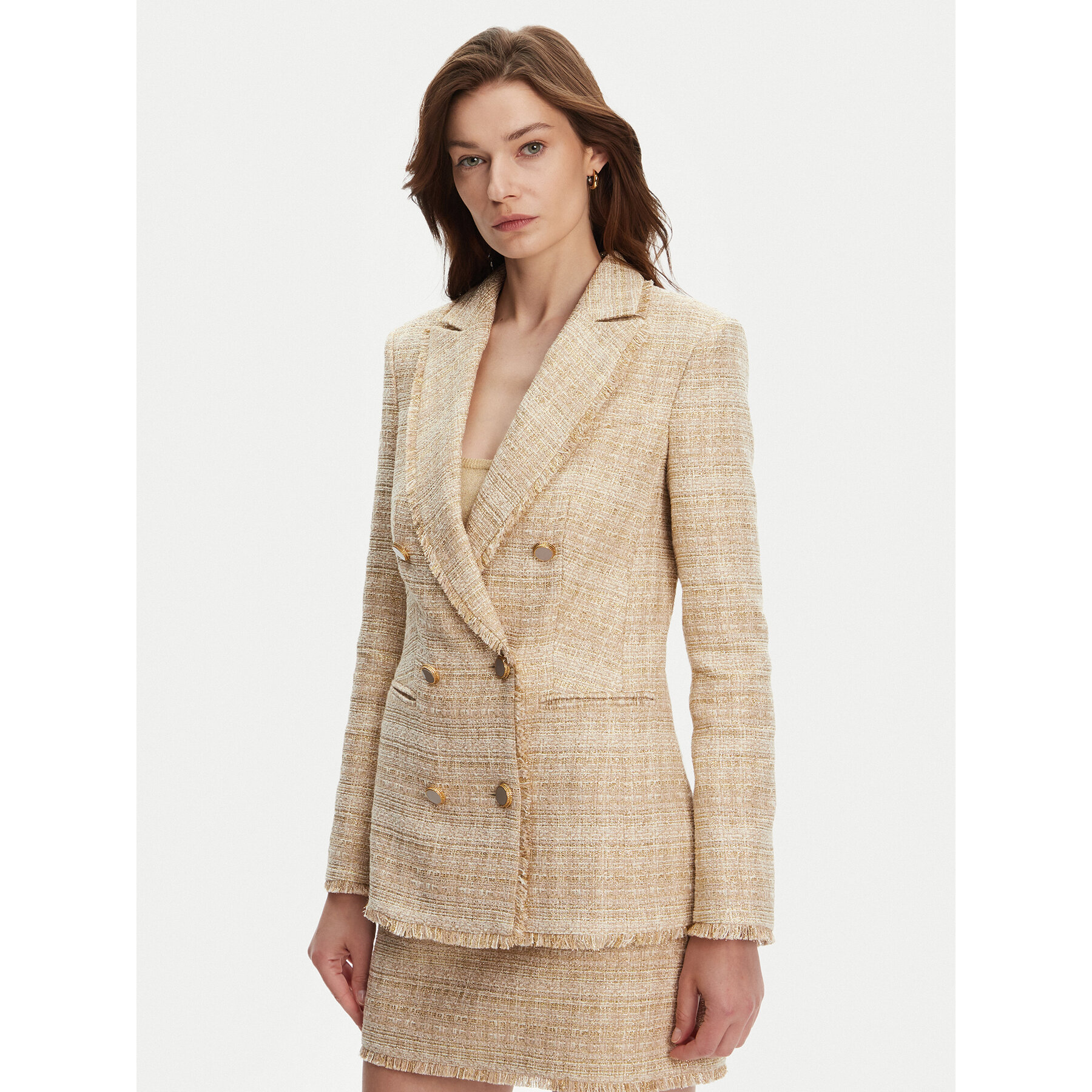 Marciano Guess Marynarka 5GGN15 7302A Beżowy Regular Fit