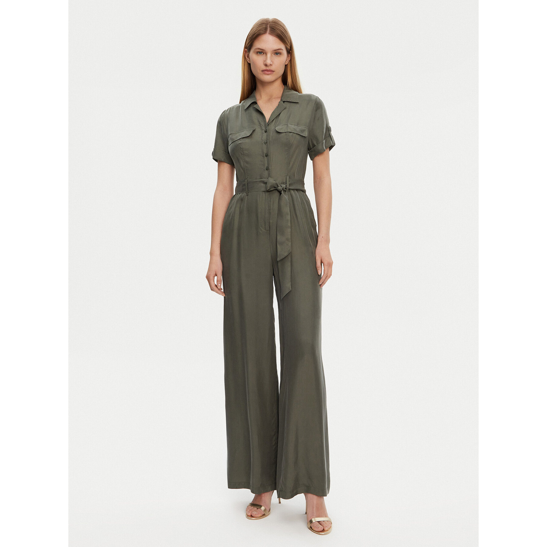 Guess Kombinezon W5GD97 WH6E0 Khaki Regular Fit
