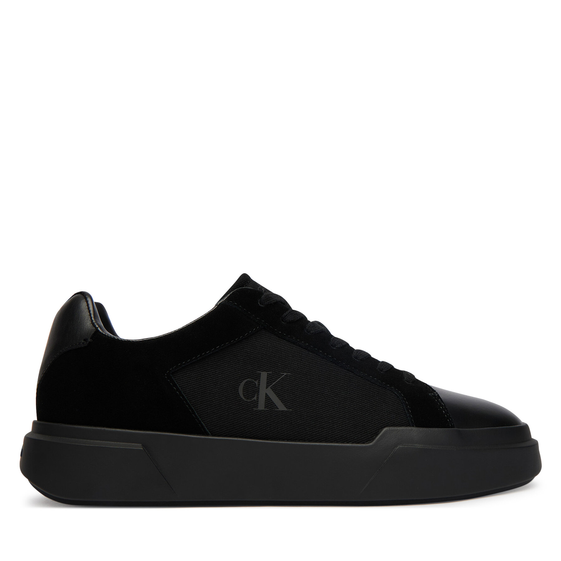 Calvin Klein Sneakersy Chunky Cupsole Laceup Cv Mix HM0HM02238 Czarny