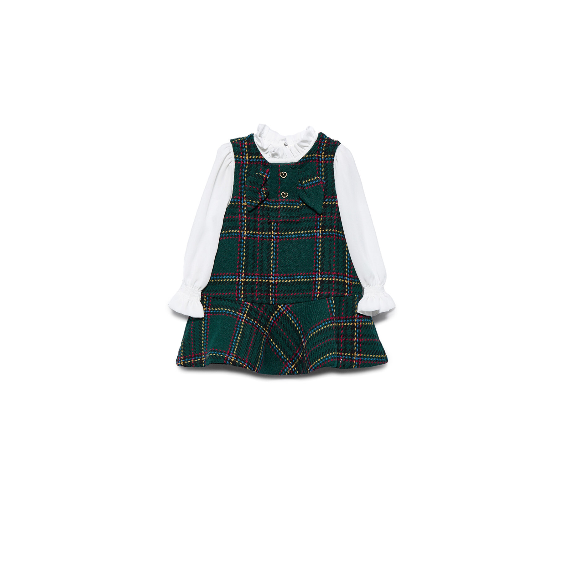 Abel & Lula Sukienka codzienna 5511 Zielony Regular Fit
