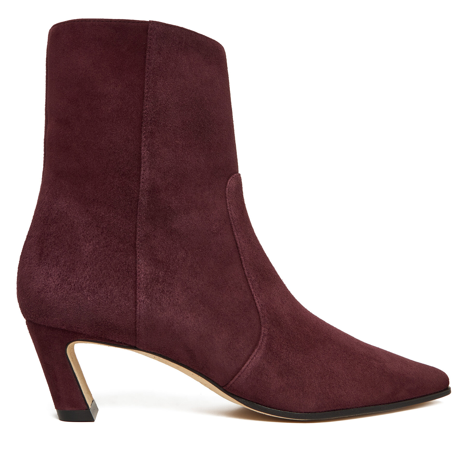 Stuart Weitzman Botki Stassi SM498 Bordowy