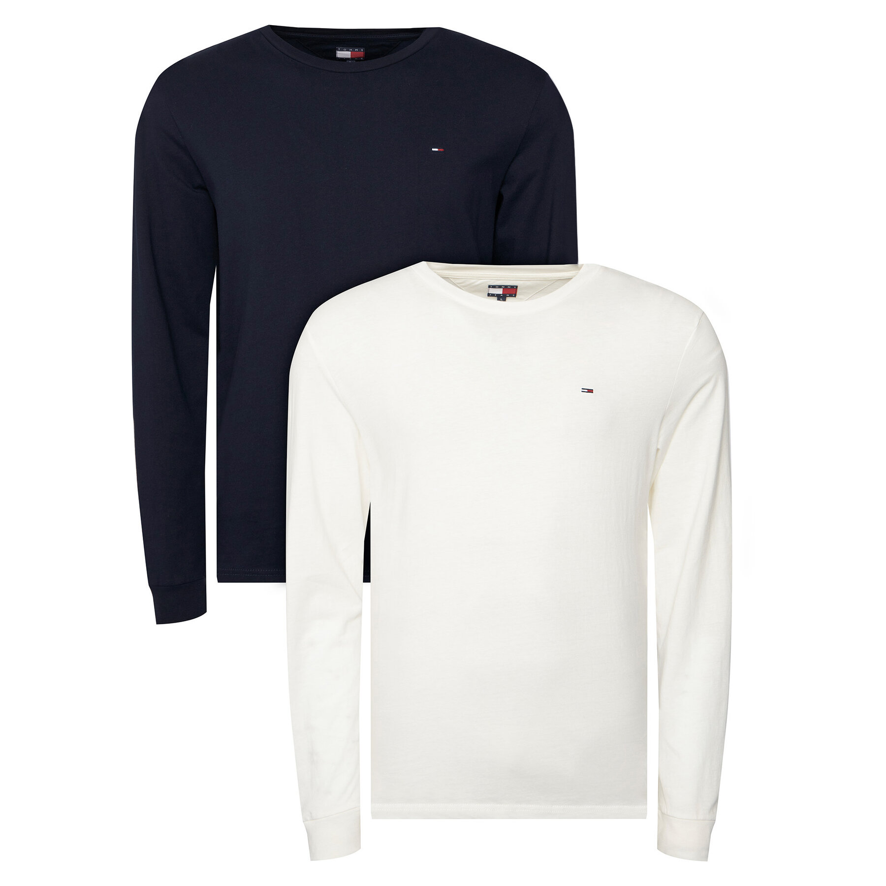 Tommy Jeans Komplet longsleeve DM0DM22148 Granatowy Slim Fit