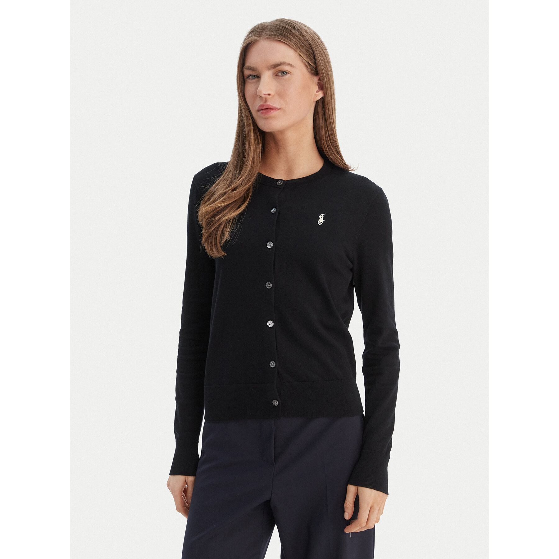 Polo Ralph Lauren Kardigan 211971871005 Czarny Slim Fit