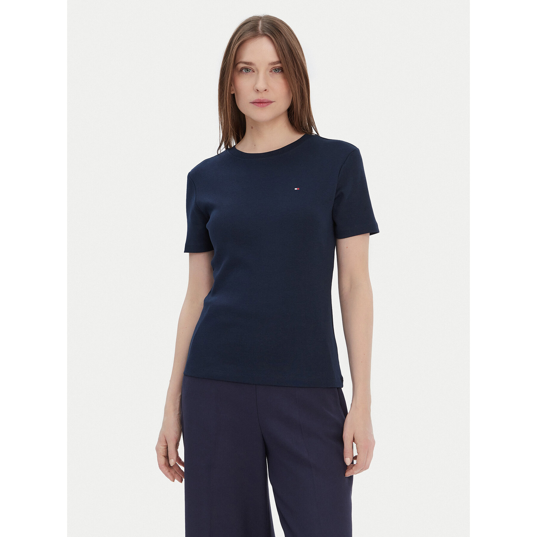 Tommy Hilfiger T-Shirt New Cody WW0WW40587 Granatowy Regular Fit