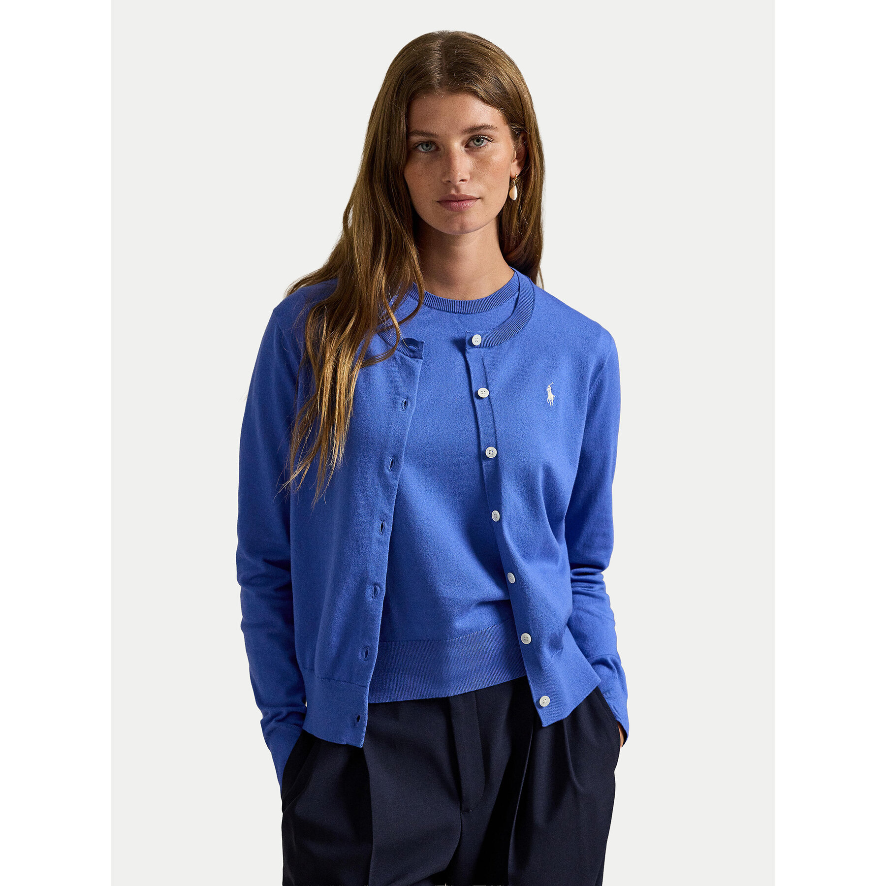 Polo Ralph Lauren Kardigan 211971871500 Niebieski Regular Fit