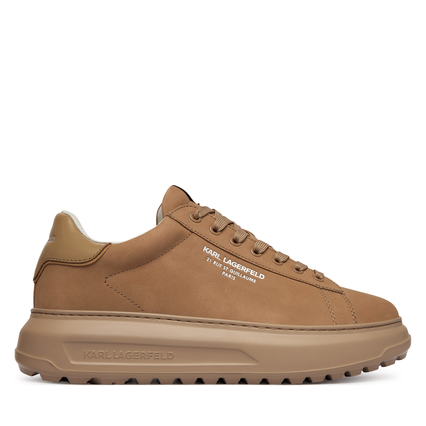 KARL LAGERFELD Sneakersy Kapri Lug KL57522 Beżowy