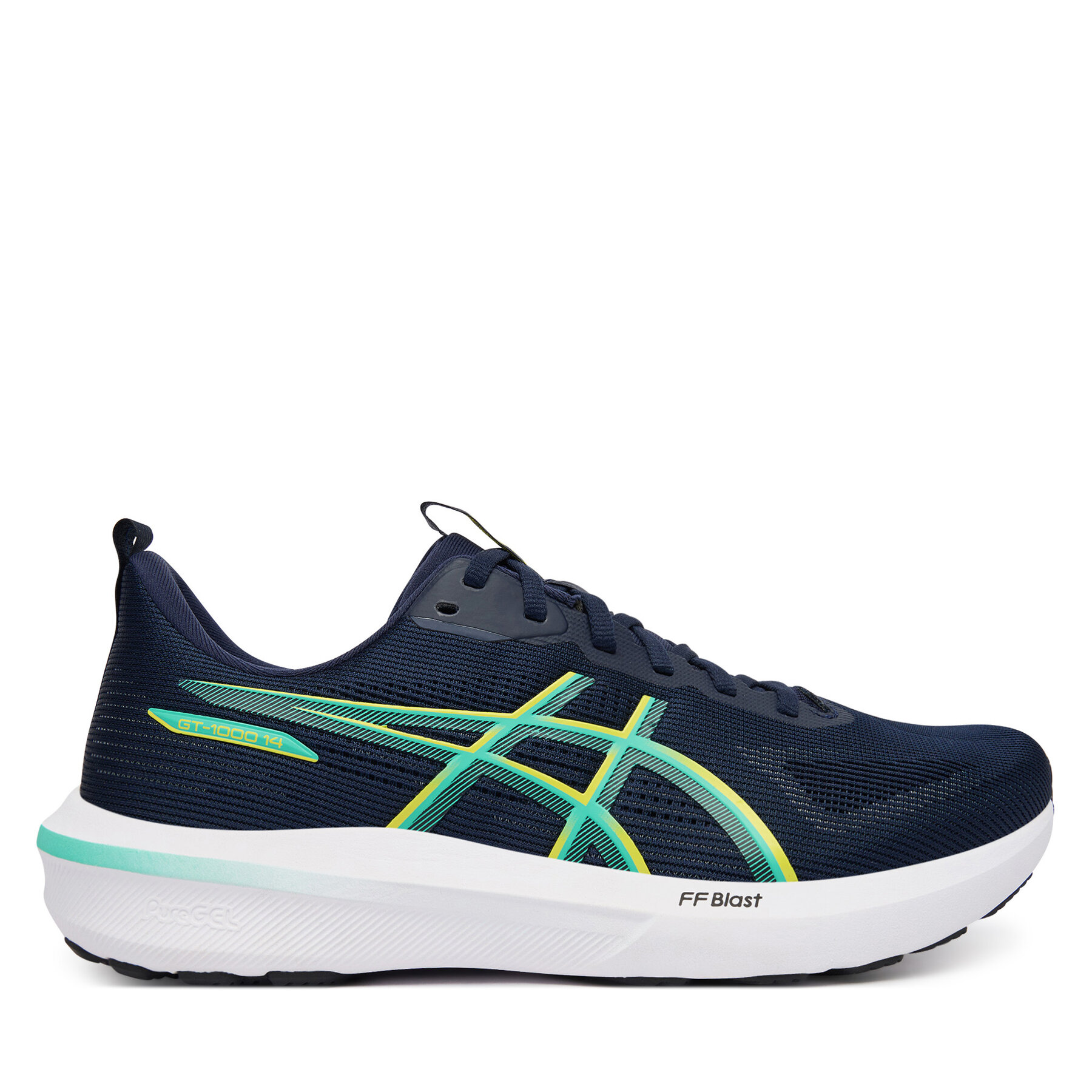 Asics Buty do biegania Gt-1000 14 1011C077 Granatowy