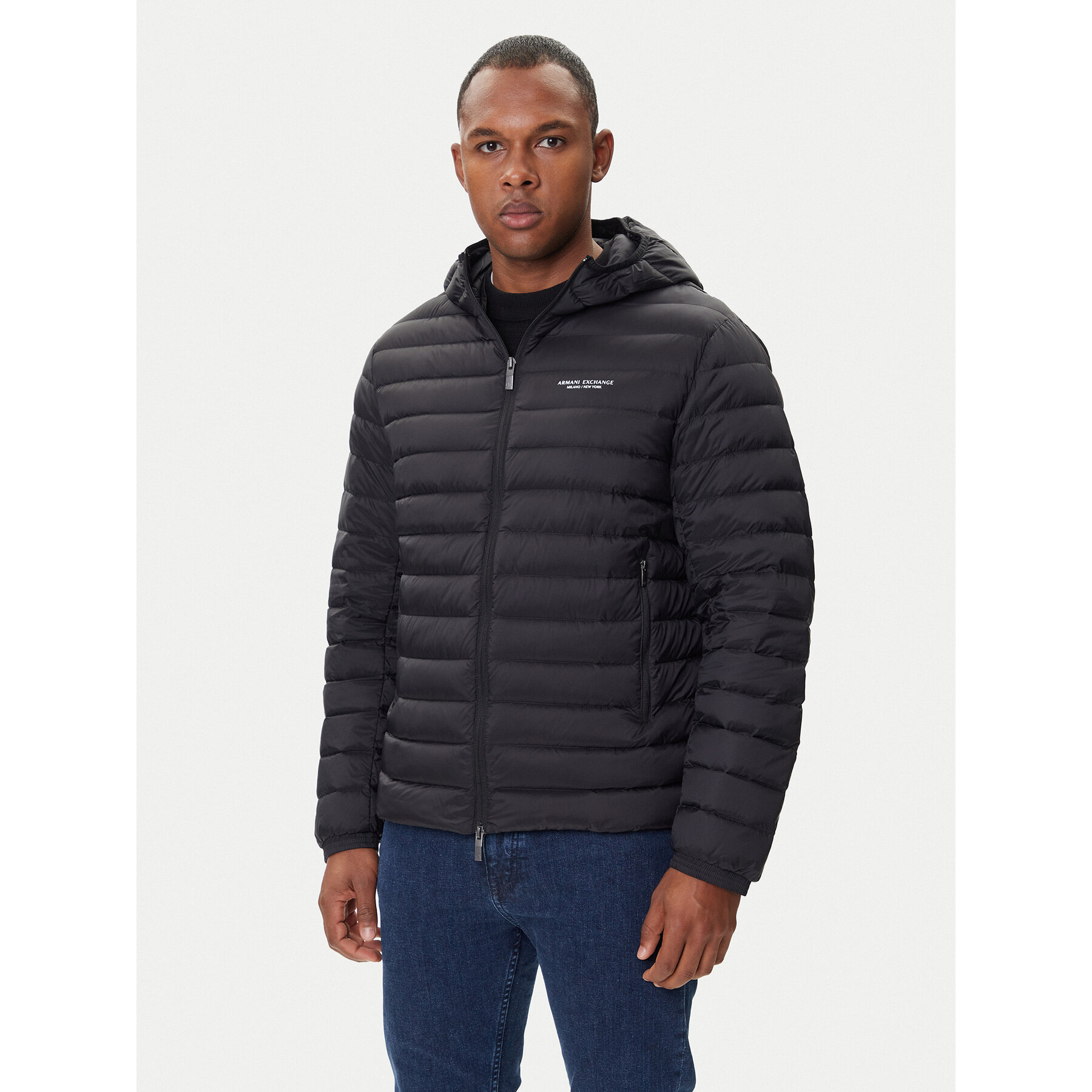 Armani Exchange Kurtka puchowa XM001577 AF16927 UC001 Czarny Regular Fit