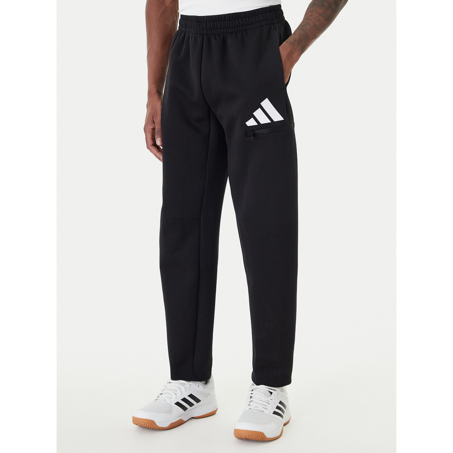 adidas Spodnie dresowe Future Icons 3 Bar JZ9399 Czarny Regular Fit