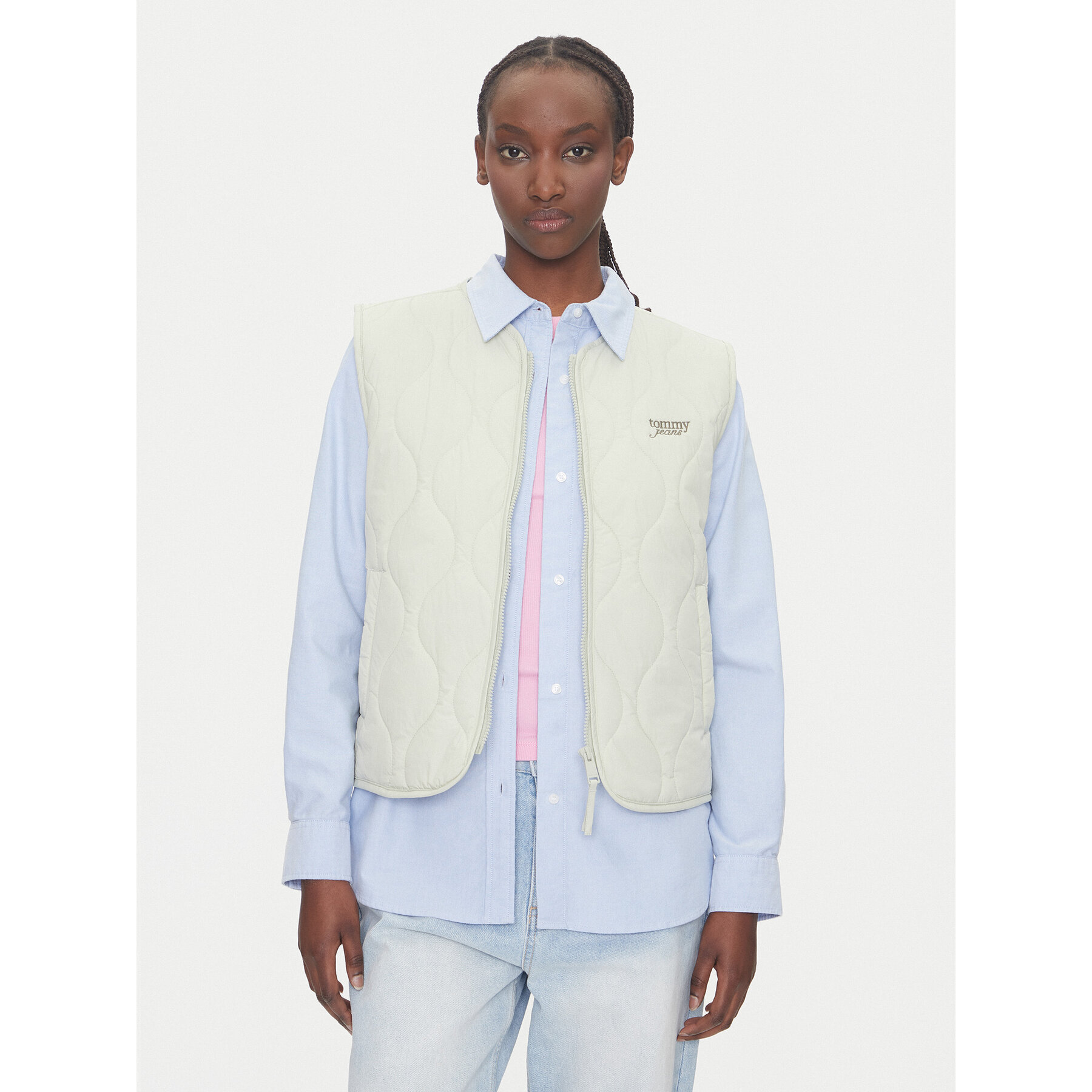 Tommy Jeans Bezrękawnik Onion DW0DW21184 Zielony Regular Fit