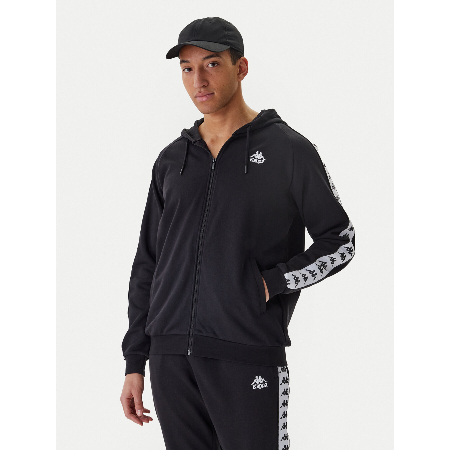 Kappa Bluza Banda Zamin 3 331U3ZW Czarny Regular Fit