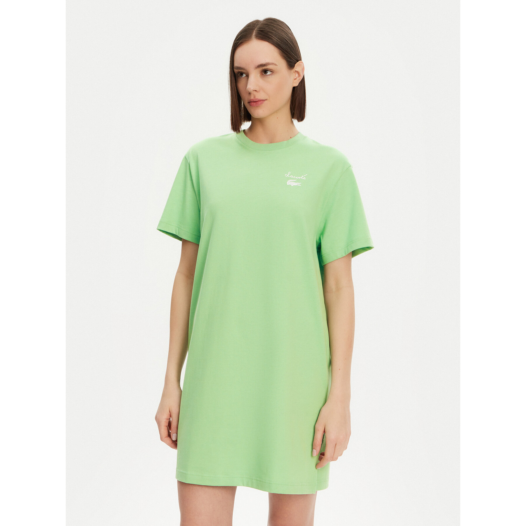 Lacoste Sukienka codzienna EF9573 Zielony Regular Fit