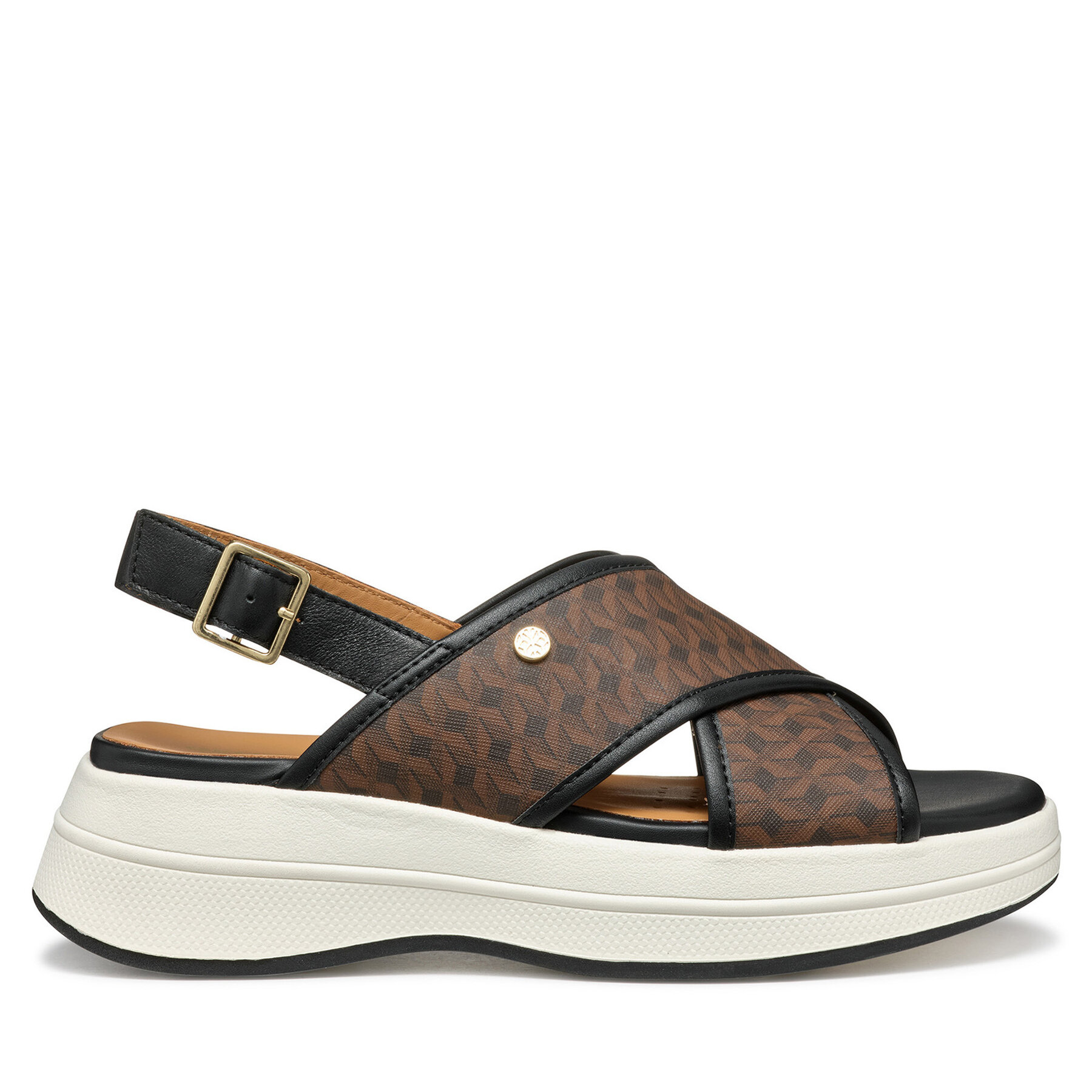 Geox Sandały D Spherica Ecub-3 S D550VB 00485 C6238 Brązowy
