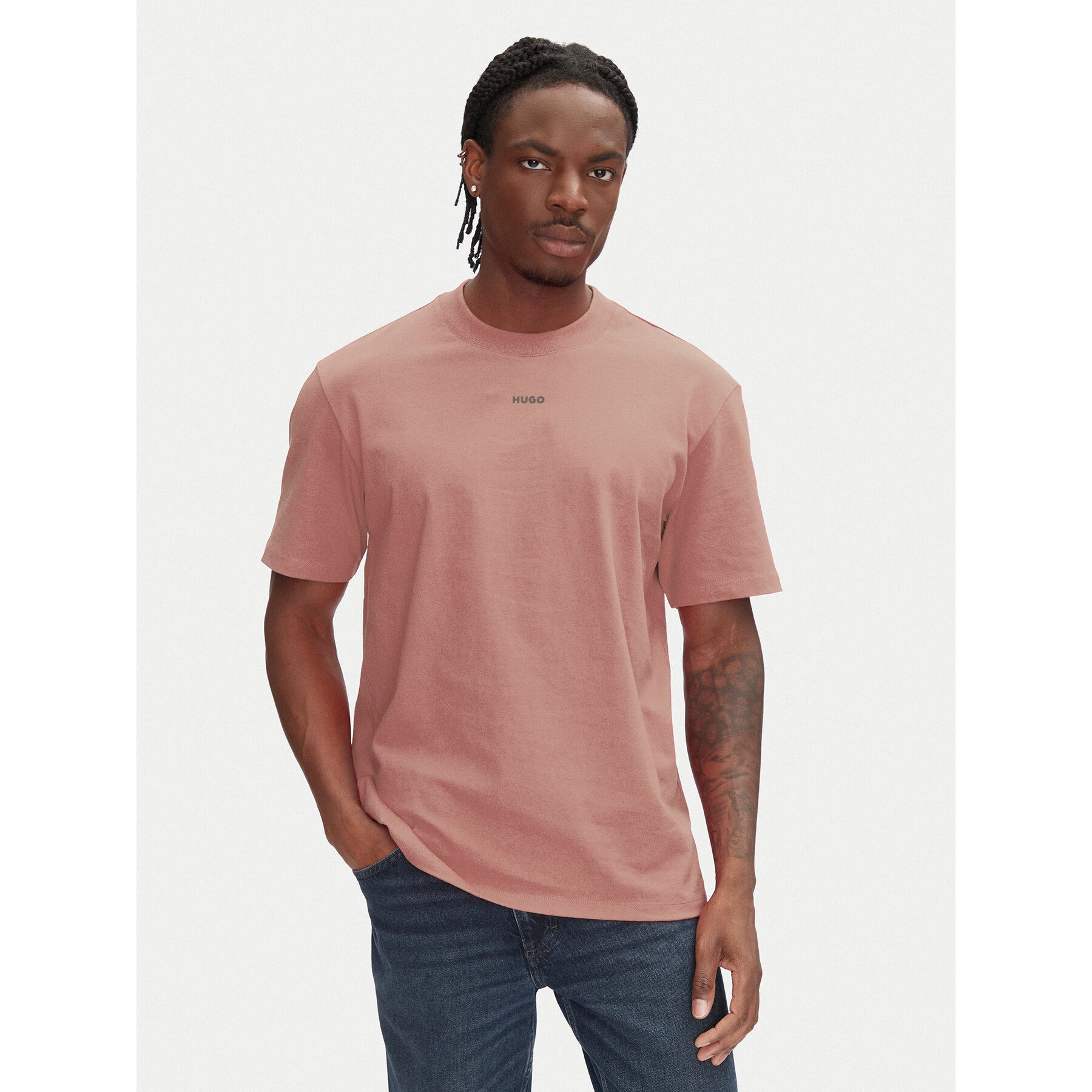 HUGO T-Shirt Dapolino 50488330 Czerwony Relaxed Fit