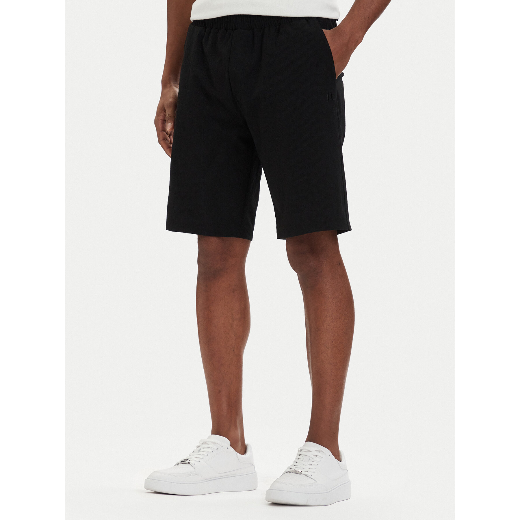 KARL LAGERFELD Szorty sportowe 265701 562034 Czarny Regular Fit