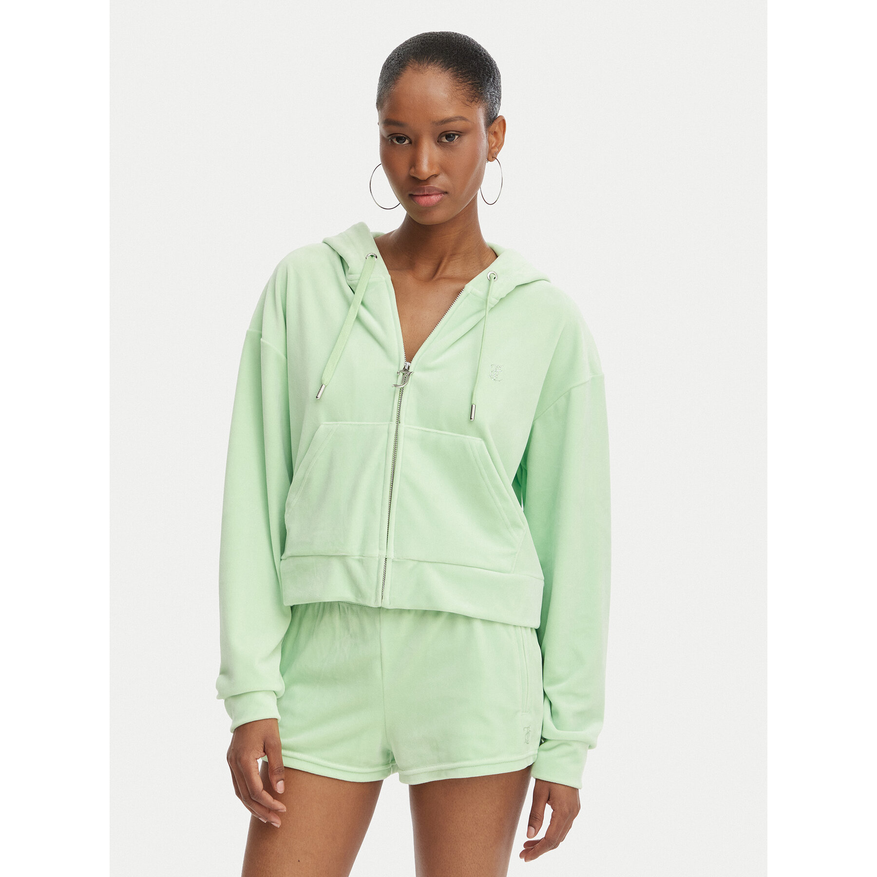 Juicy Couture Bluza Iccle JCWAS126304 Zielony Oversize