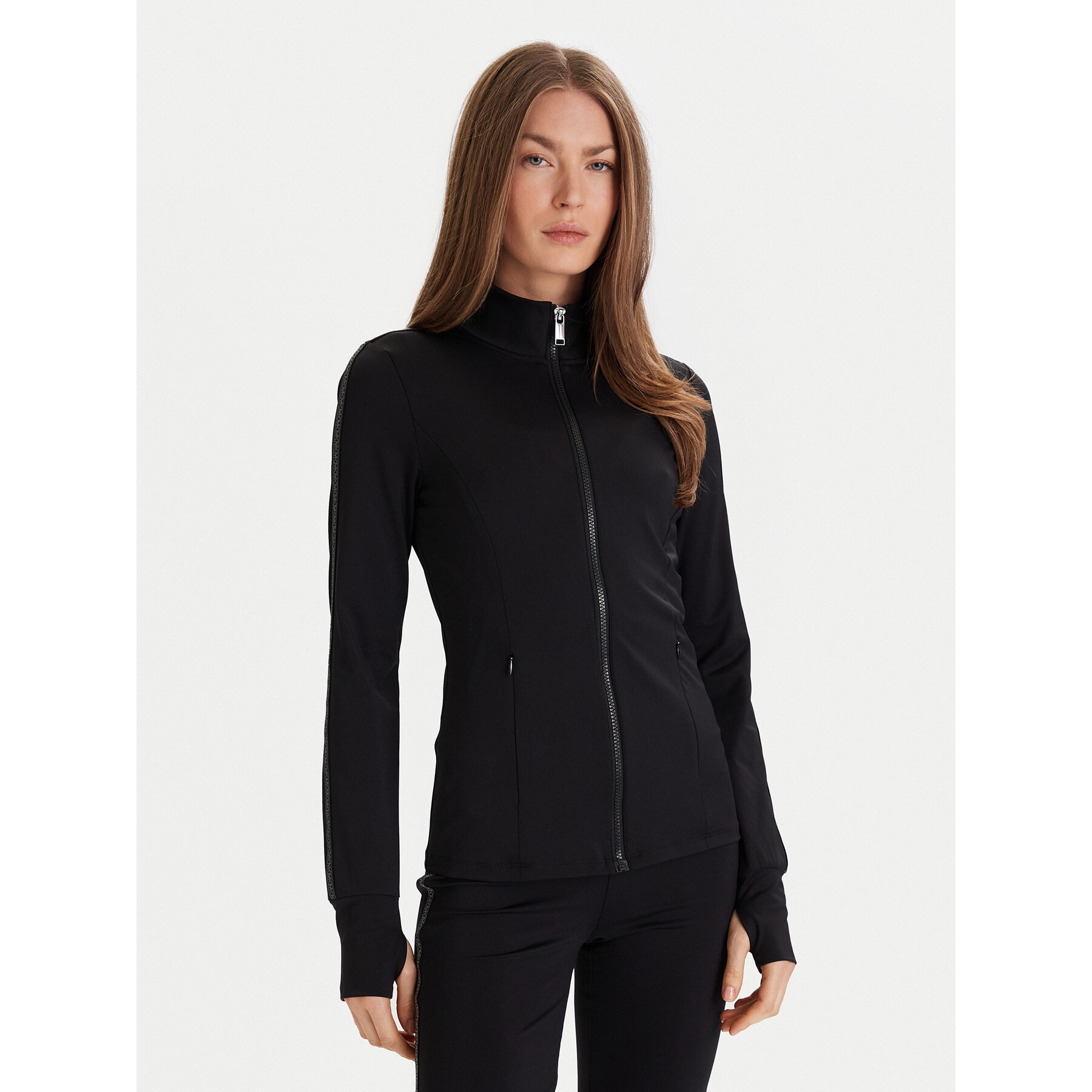 MICHAEL Michael Kors Bluza MF551L91RE Czarny Slim Fit
