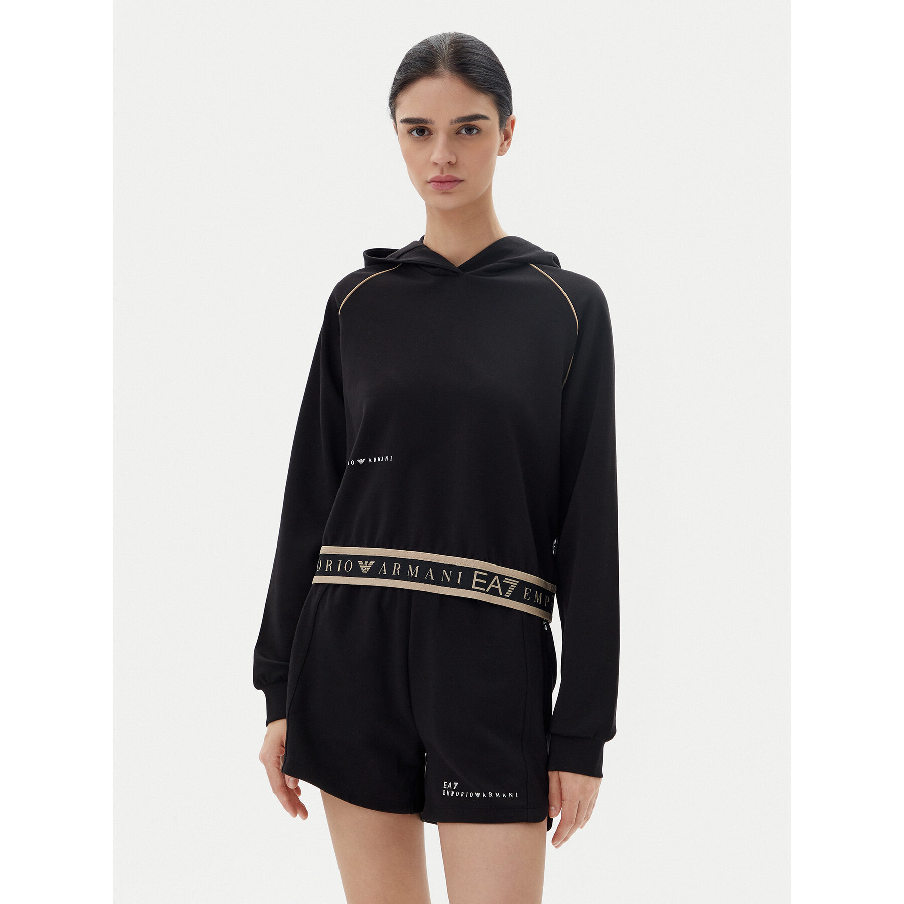 EA7 Emporio Armani Bluza 7W000277 AF12501 UC001 Czarny Regular Fit
