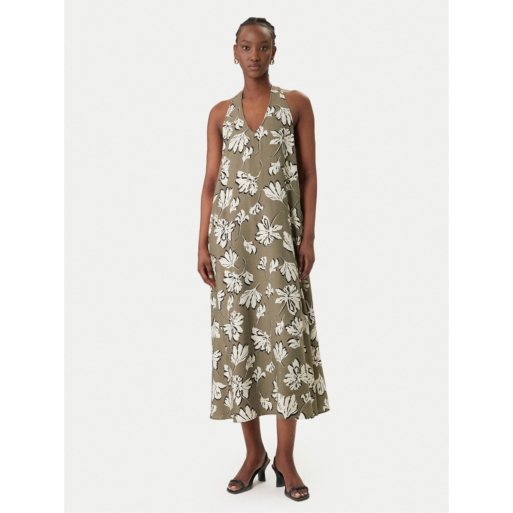 Vero Moda Sukienka letnia Jennifer 10341973 Zielony Regular Fit