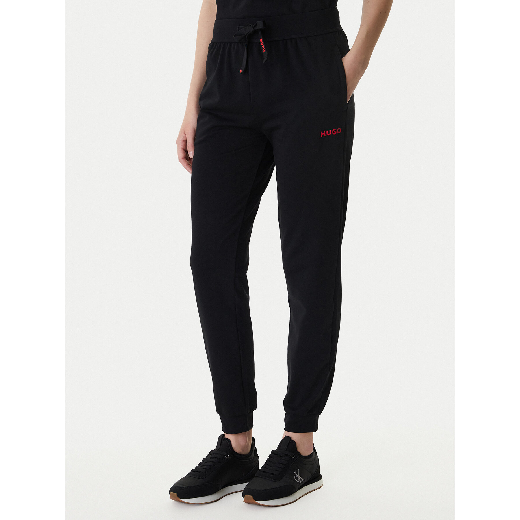 HUGO Spodnie dresowe 50556326 Czarny Regular Fit