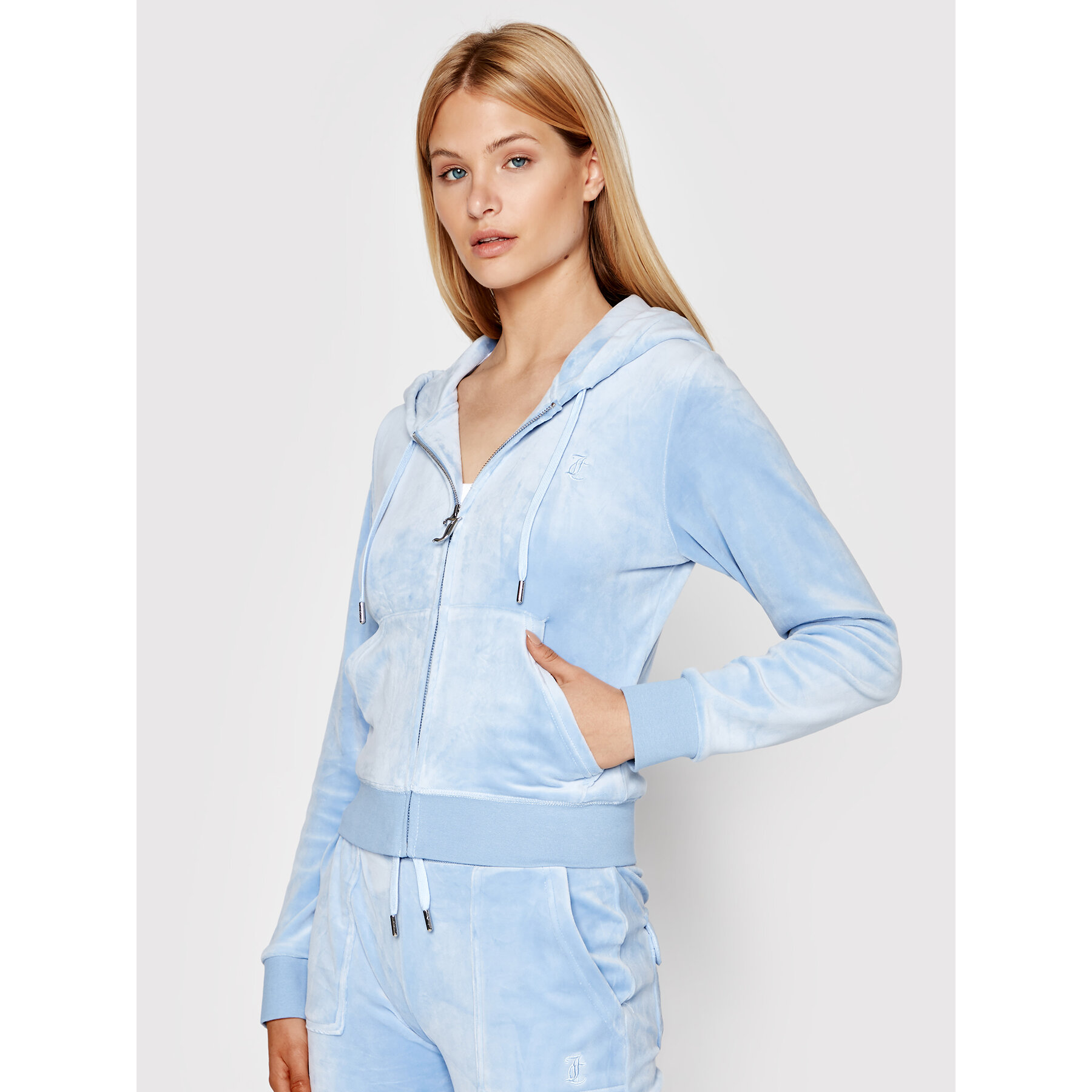 Juicy Couture Bluza Robertson JCAP176 Niebieski Slim Fit