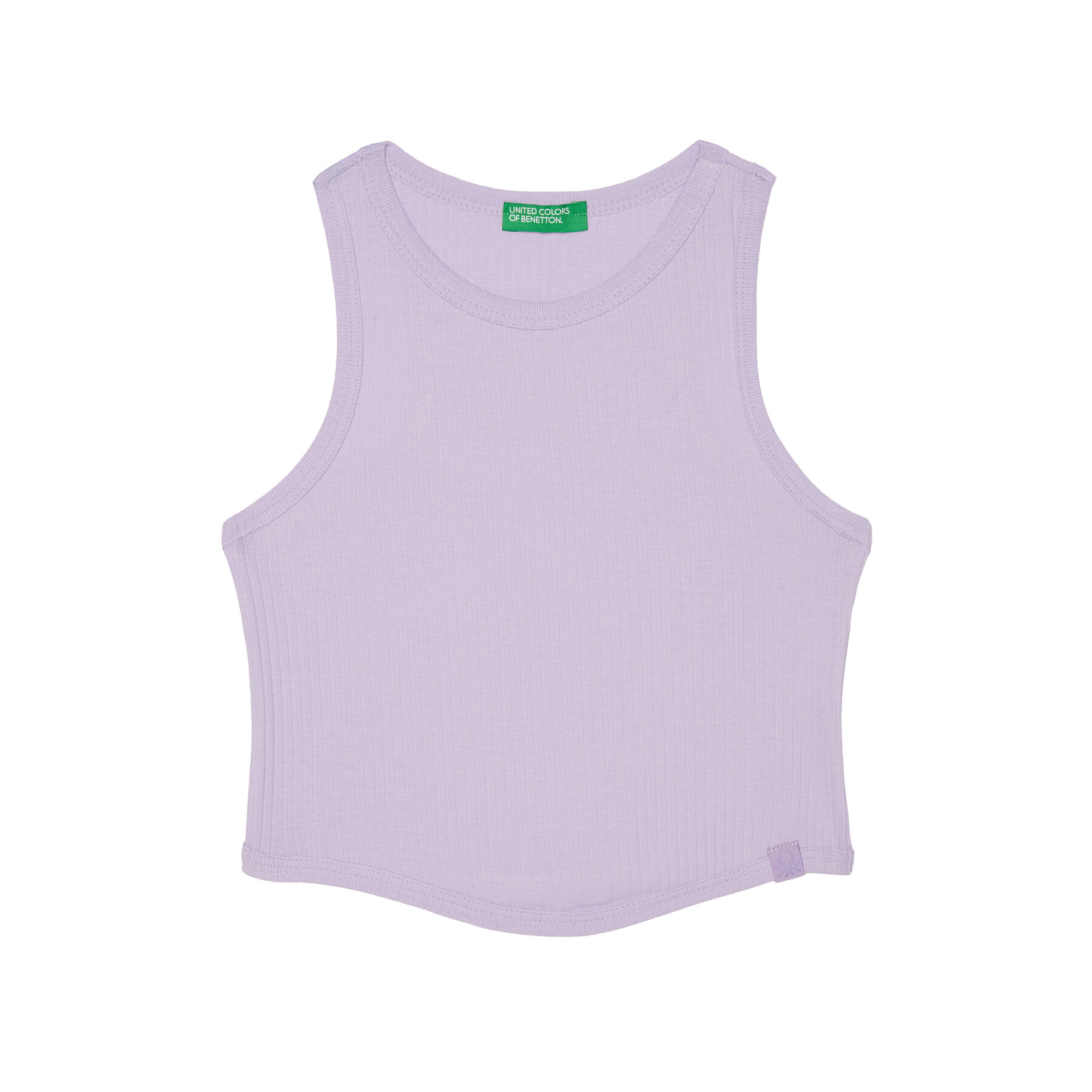 United Colors Of Benetton Top 31H3CH01F Fioletowy Slim Fit
