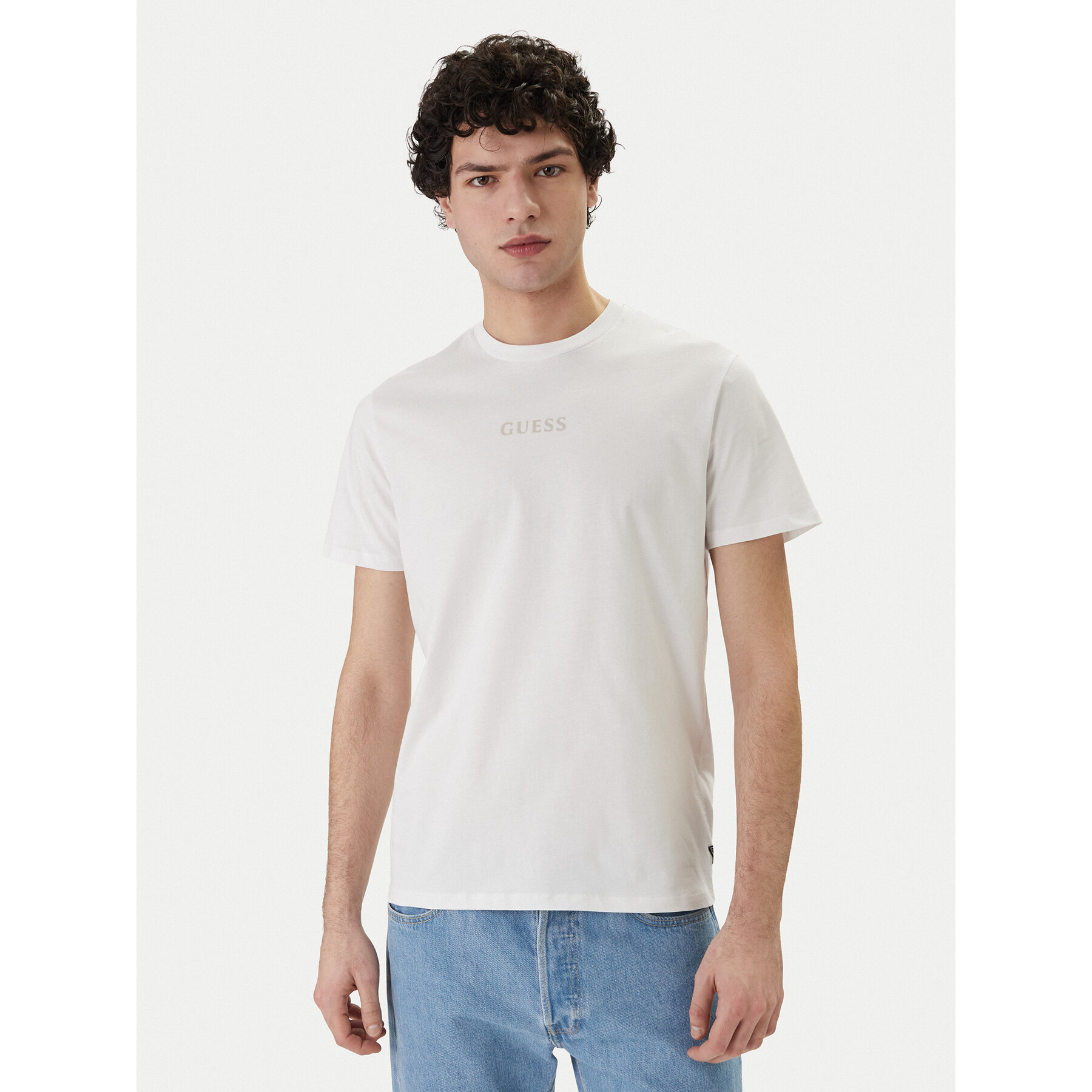 Guess T-Shirt M6GI27 K3249 Biały Regular Fit