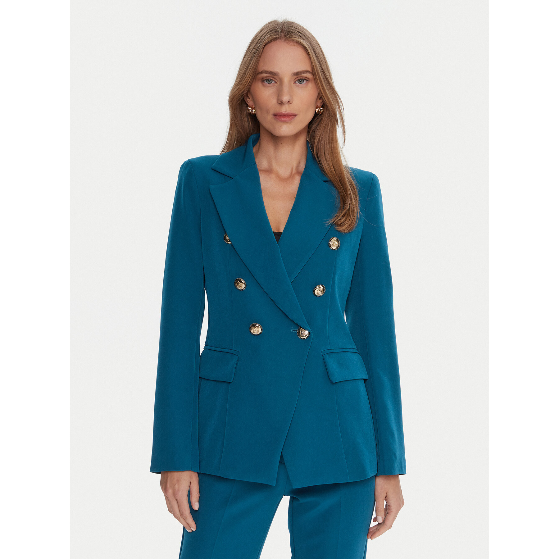 Maryley Marynarka 25IB139/43LK Niebieski Regular Fit