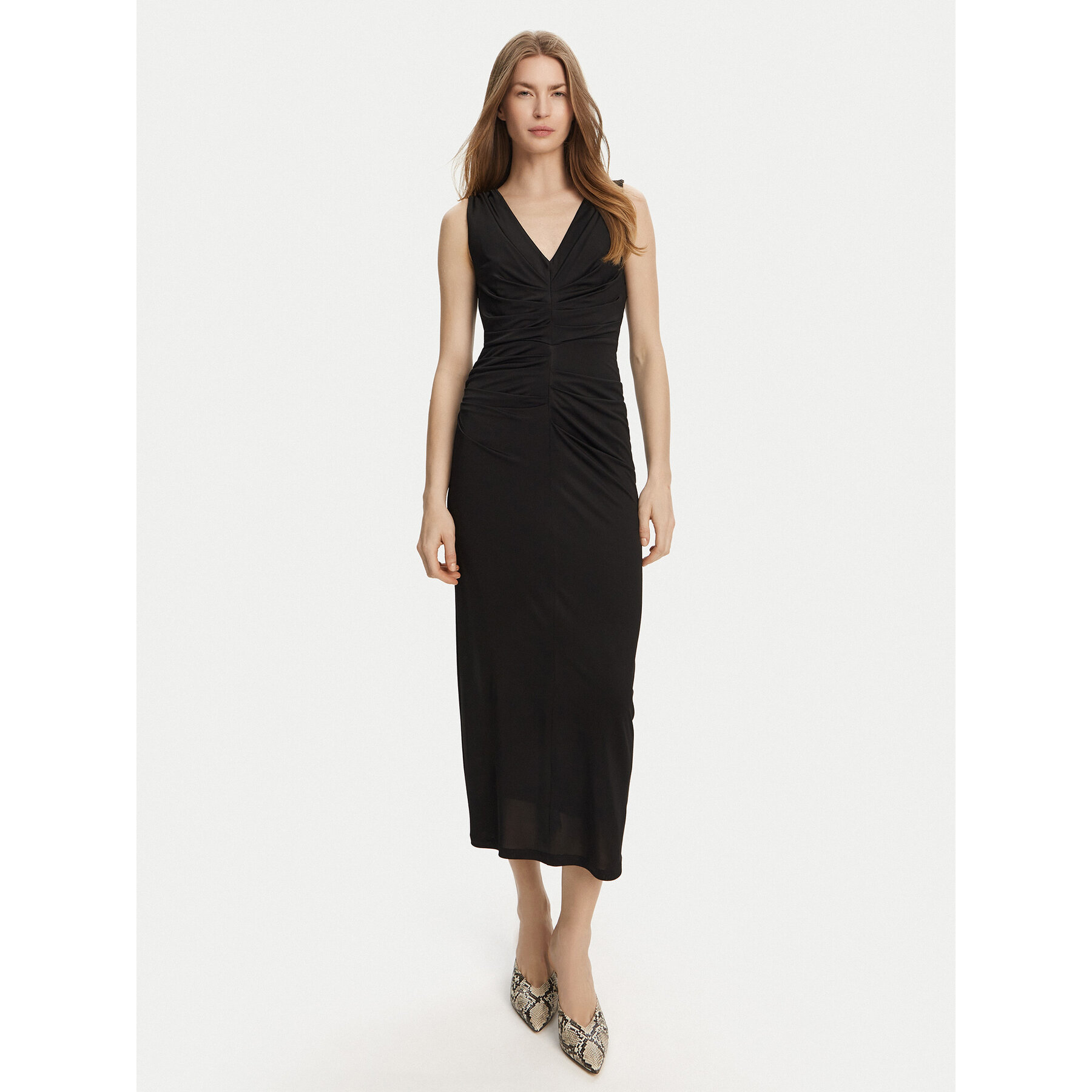 Marella Sukienka koktajlowa Harald 2513621022 Czarny Slim Fit
