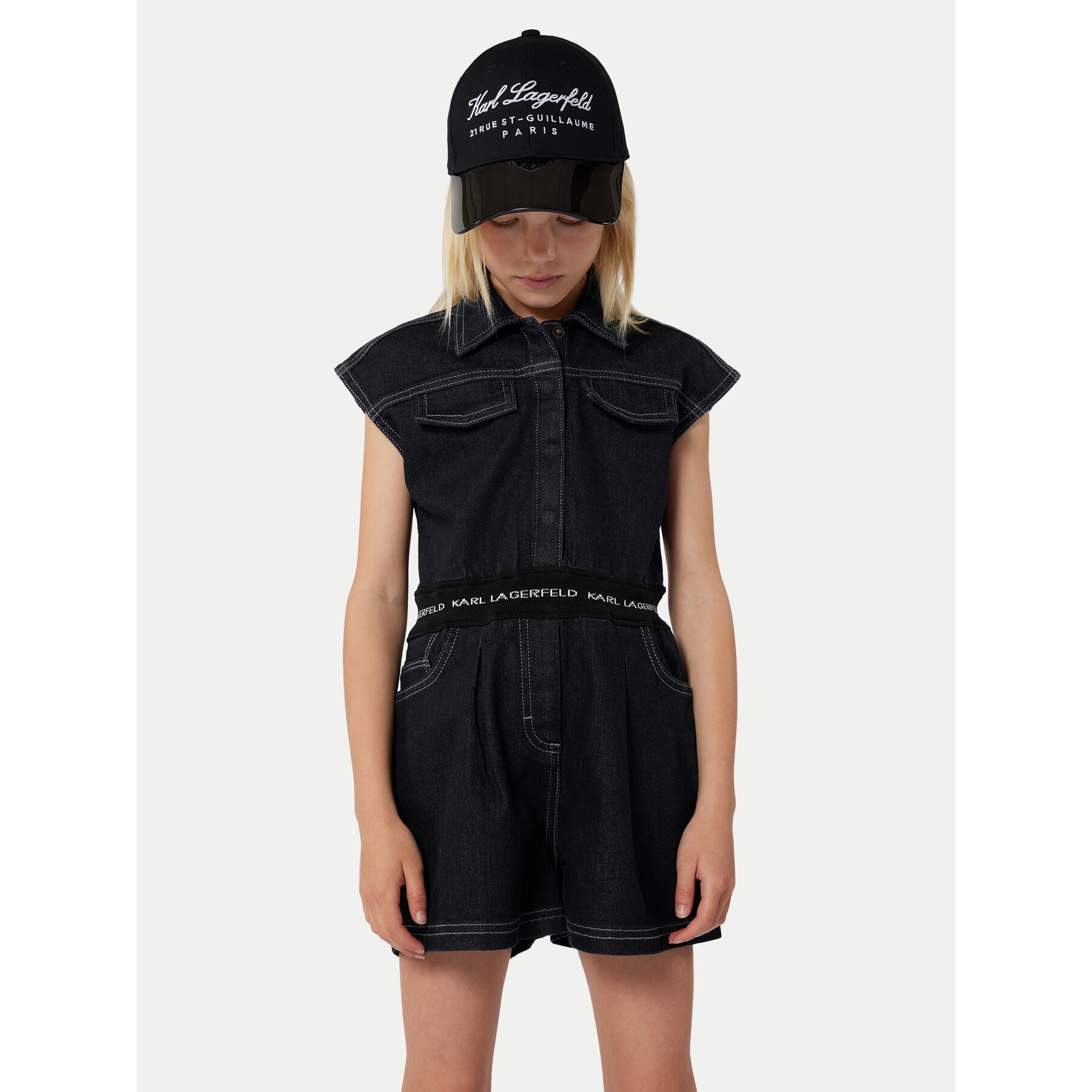 Karl Lagerfeld Kids Kombinezon Z30101 D Granatowy Regular Fit
