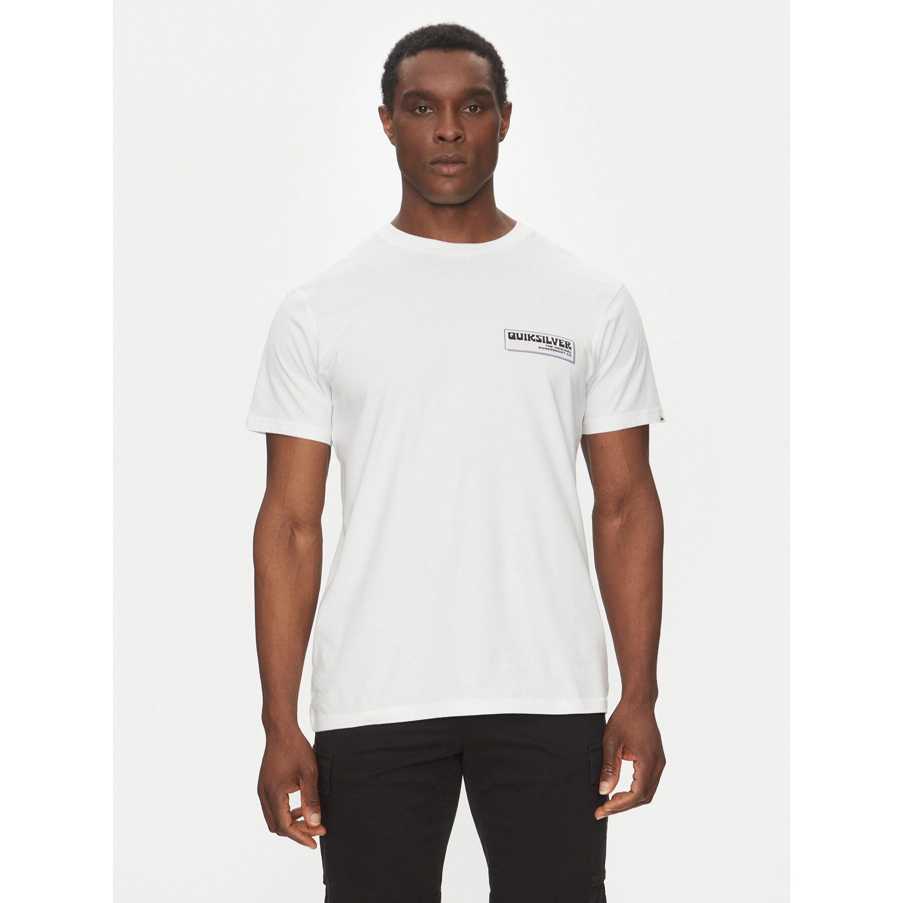 Quiksilver T-Shirt EQYZT08095 Biały Regular Fit