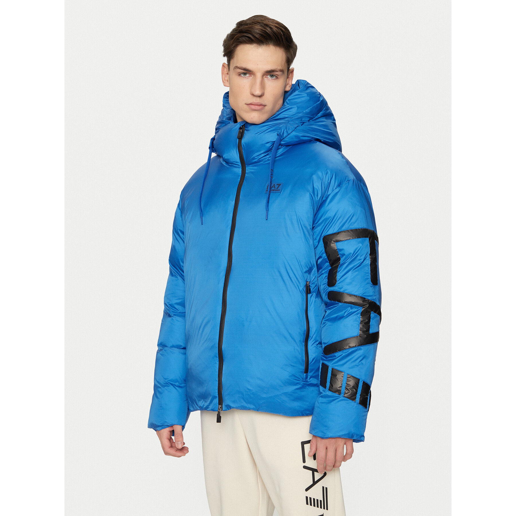 EA7 Emporio Armani Kurtka zimowa 6DPB19 PNGAZ 1528 Niebieski Regular Fit