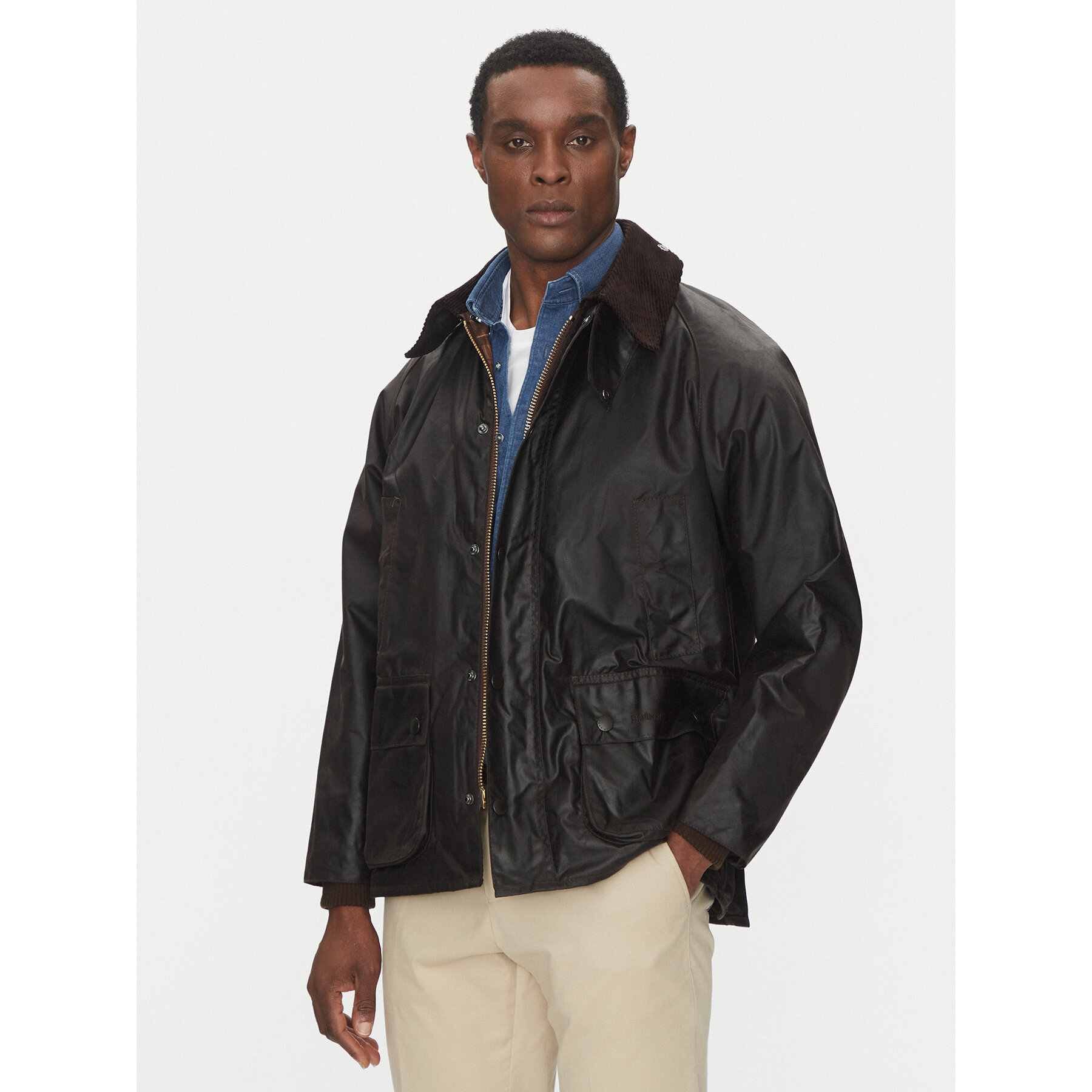 Barbour Kurtka przejściowa Bedale MWX0018RU52 Brązowy Relaxed Fit