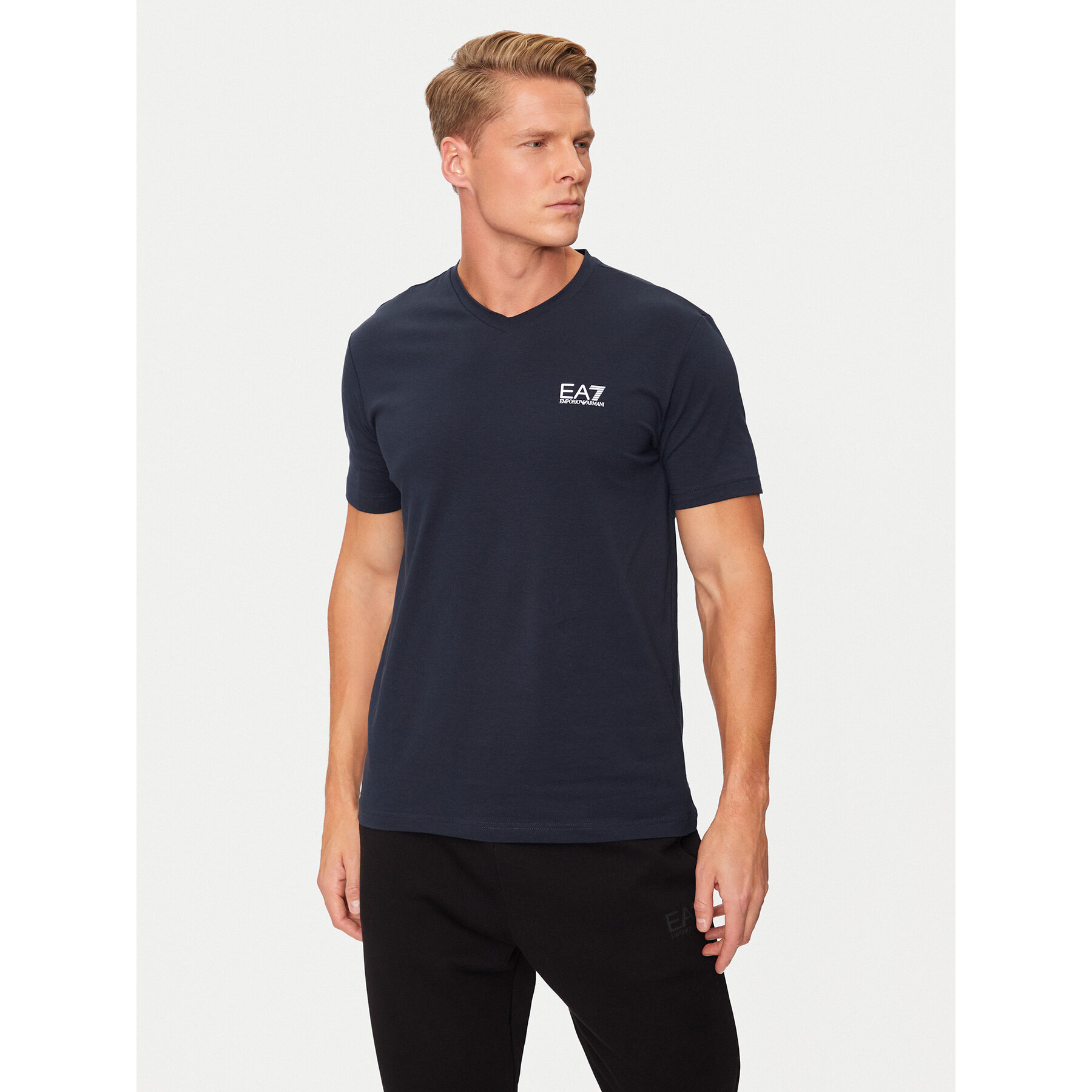 EA7 Emporio Armani T-Shirt 8NPT27 PJVQZ 1562 Granatowy Regular Fit