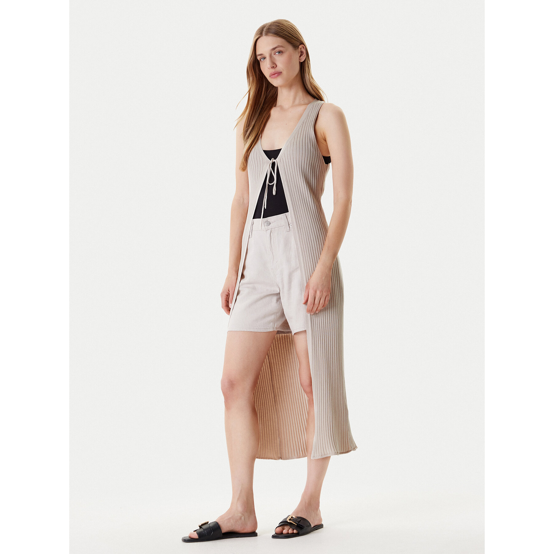 ONLY Kardigan Meddi 15347887 Beżowy Regular Fit