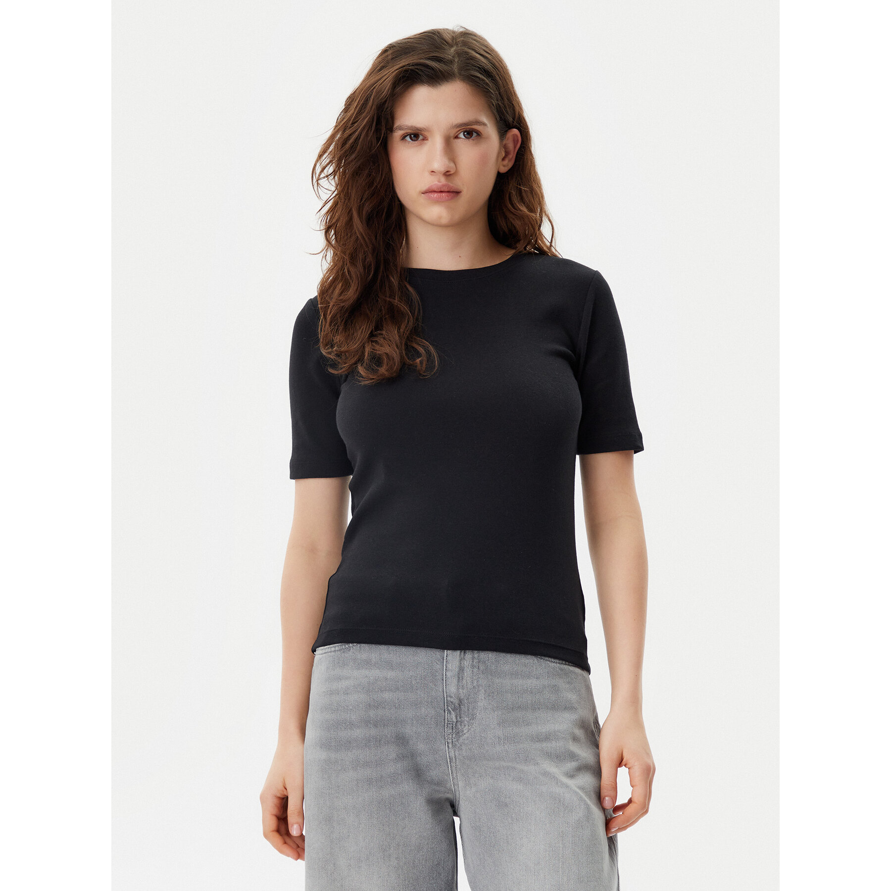 Gap T-Shirt 679172-00 Czarny Stretch Fit