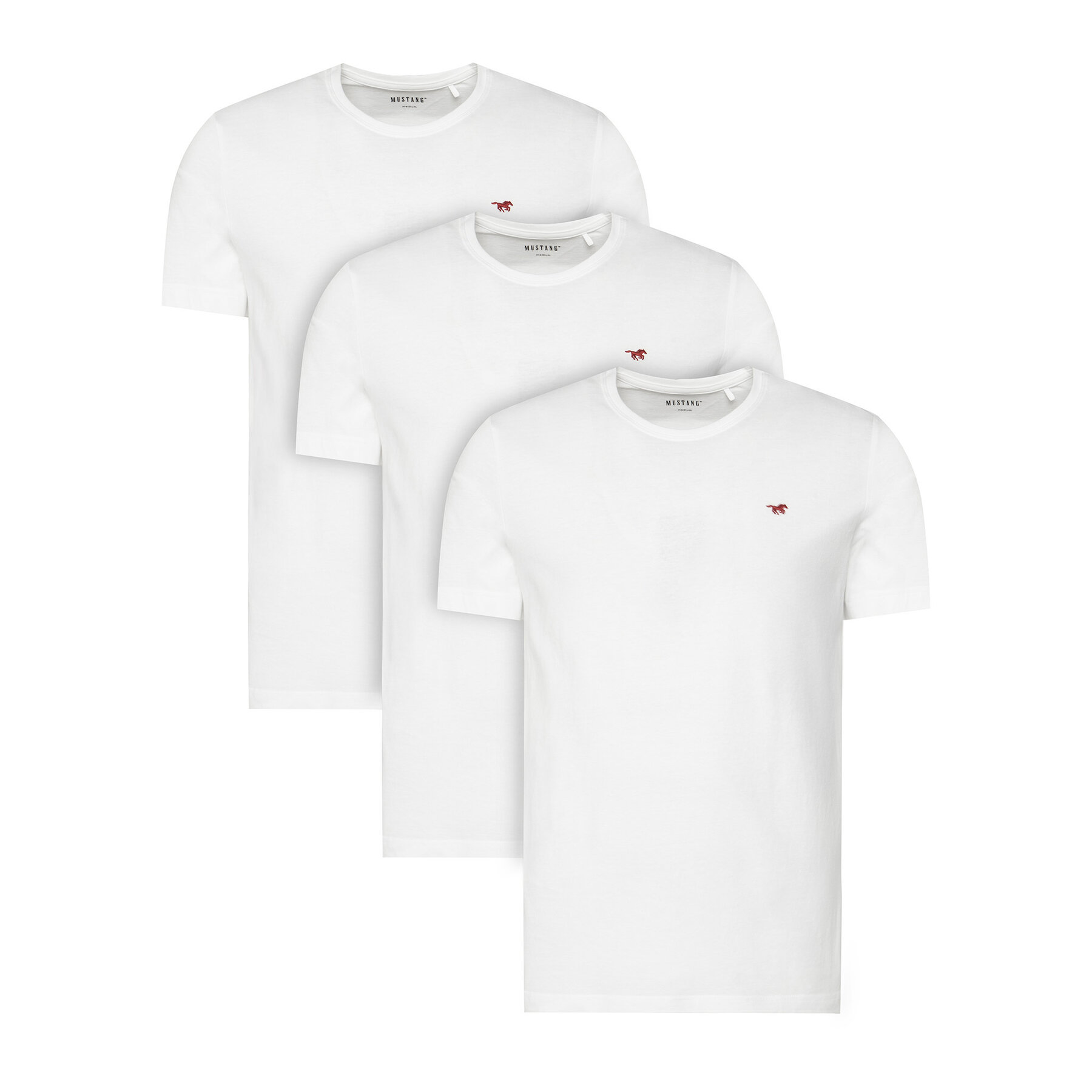 Mustang Komplet t-shirtów 1017076 Biały Regular Fit
