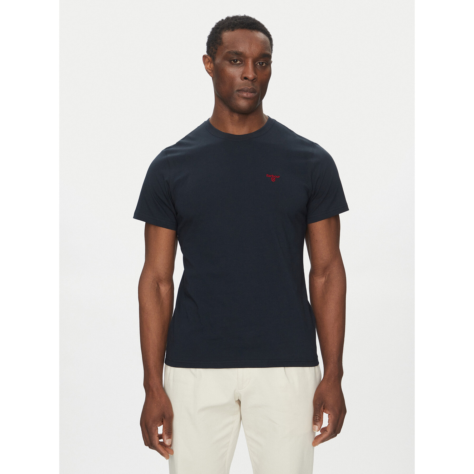Barbour T-Shirt Essential Sports MTS0331NY91 Granatowy Tailored Fit