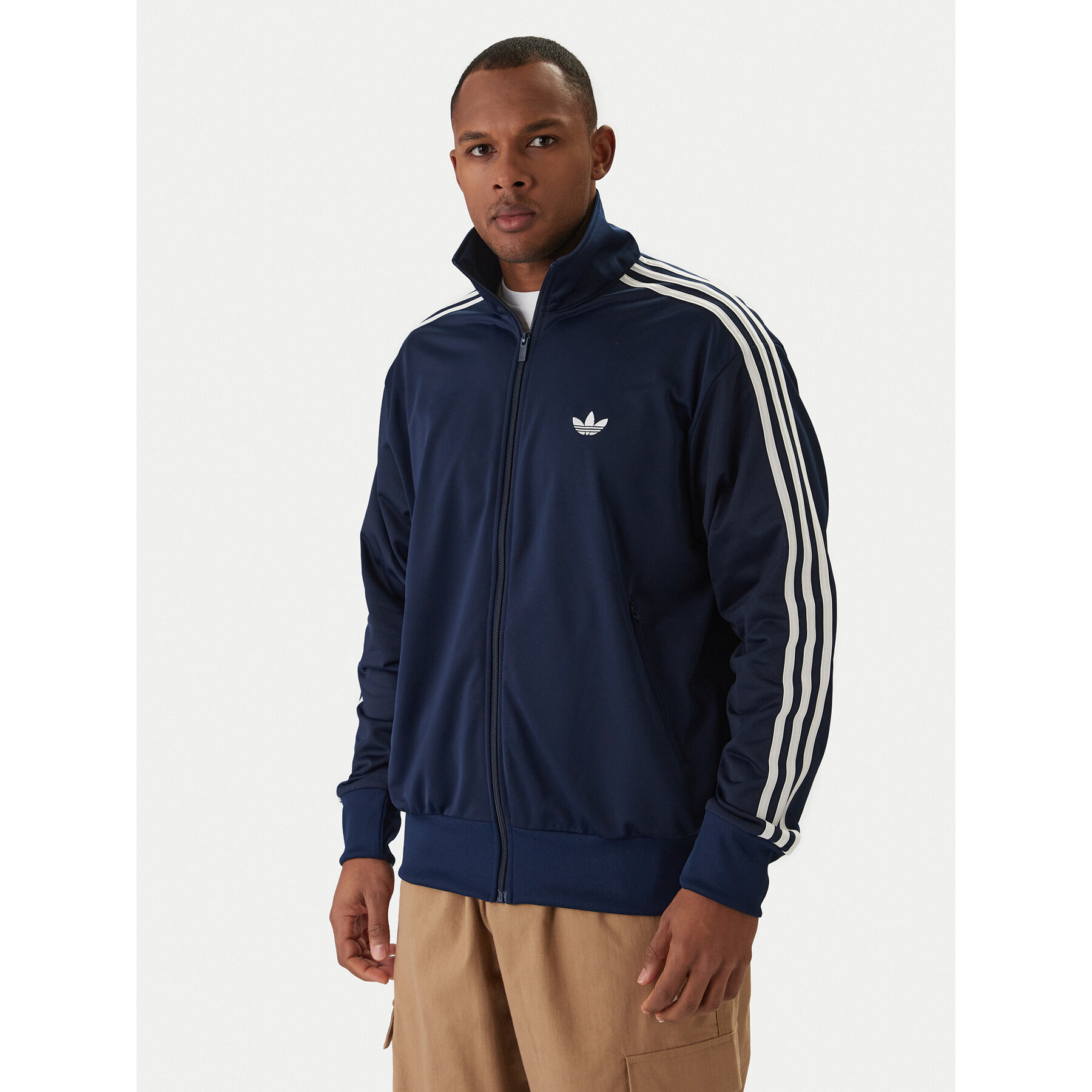 adidas Bluza Firebird KD8313 Granatowy Loose Fit