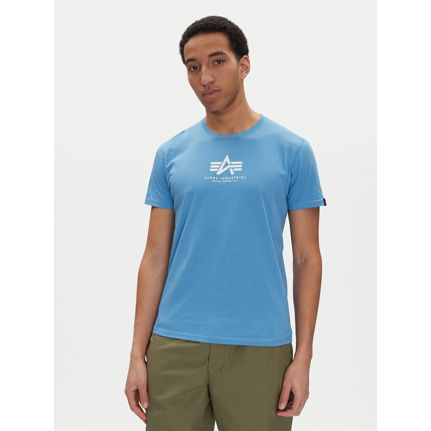 Alpha Industries T-Shirt Basic 118533 Niebieski Regular Fit